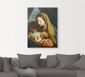 Artland Leinwandbild Maria mit dem Kind. Um 1660, Religion (1 St), auf Keilrahmen gespannt