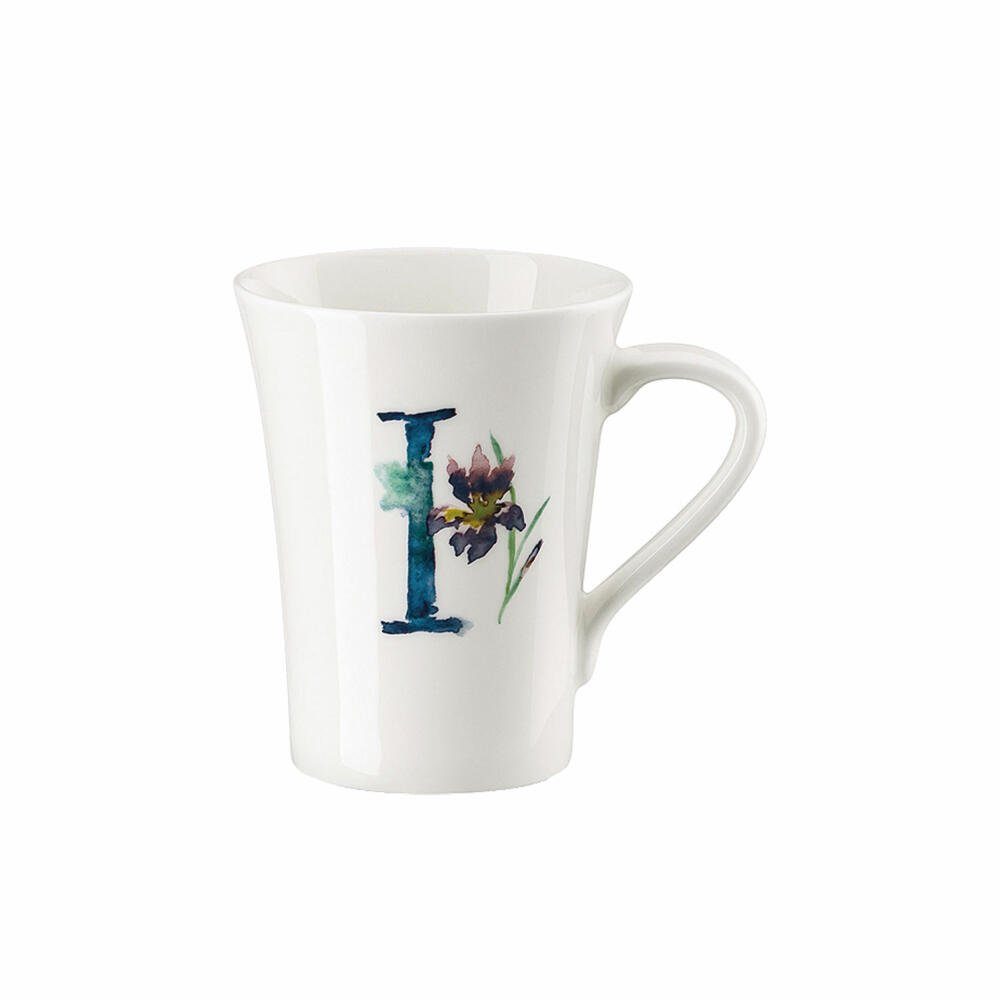 Hutschenreuther Becher Flower Alphabet I - Iris, 400 ml, Bone China