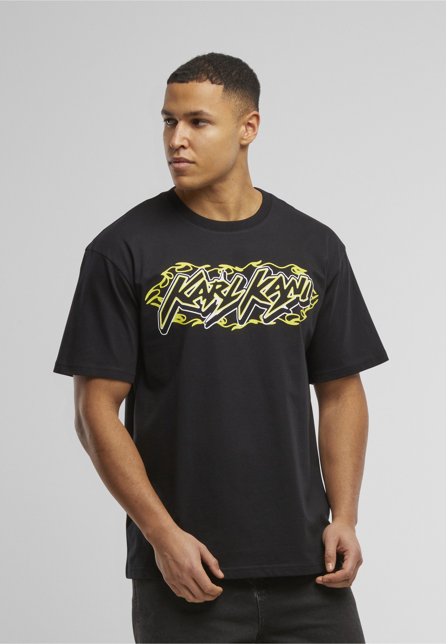 Karl Kani T-Shirt Karl Kani Woven Signature Kani Heat Tee (1-tlg)