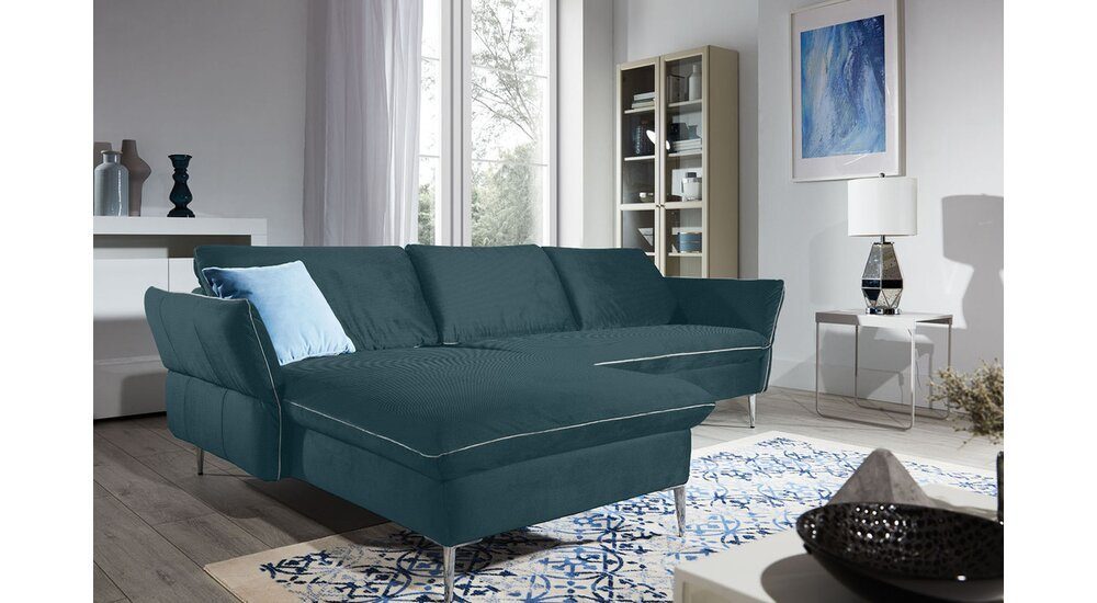 Stylefy Ecksofa Franco, L-Form, Eckcouch, mane links oder rechts bestellbar, frei im Raum stellbar, Modern Design, inklusive Kopfteil- und Armlehnenverstellung, mit Relaxfunktion