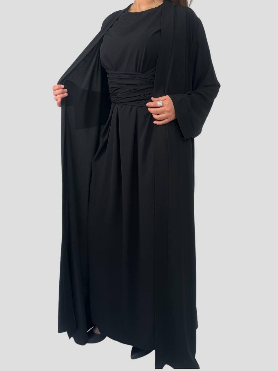 Aymasal Maxikleid 2 Teiliges Set Kimono günstig online kaufen