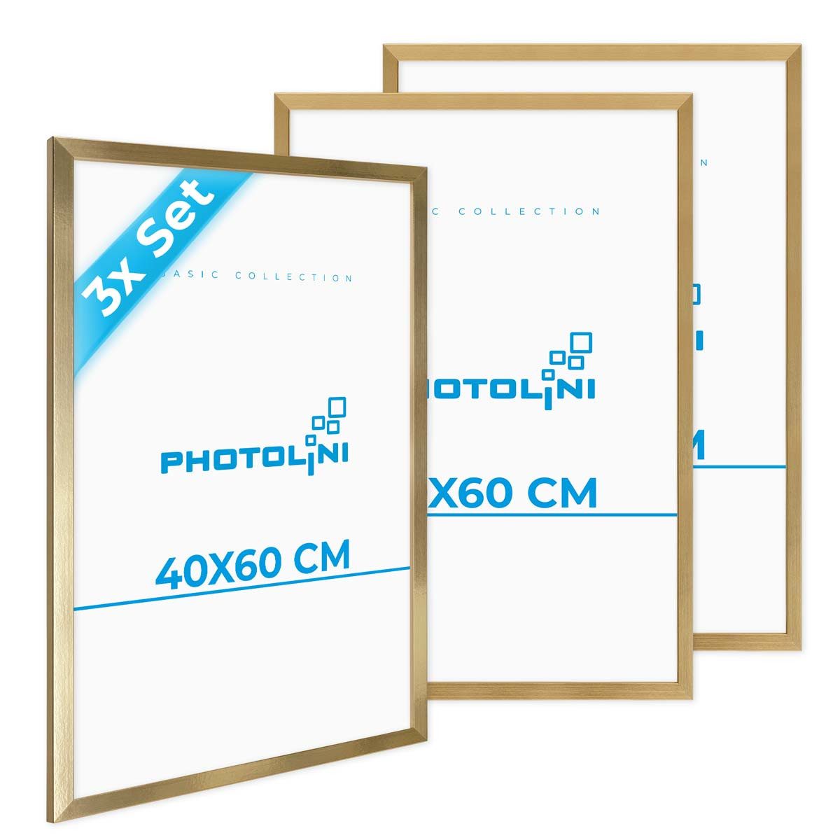 PHOTOLINI Bilderrahmen 3er Set, stabiles MDF-Holz, mit Acrylglas, extra Zub günstig online kaufen