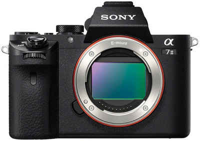 Sony »ILCE-7M2B - Alpha 7 II E-Mount« Systemkamera (24,3 MP, Exmor CMOS Vollformatsensor, 7,5 cm (3 Zoll) LCD Display, Full HD Video, NFC, WLAN (Wi-Fi), nur Gehäuse)