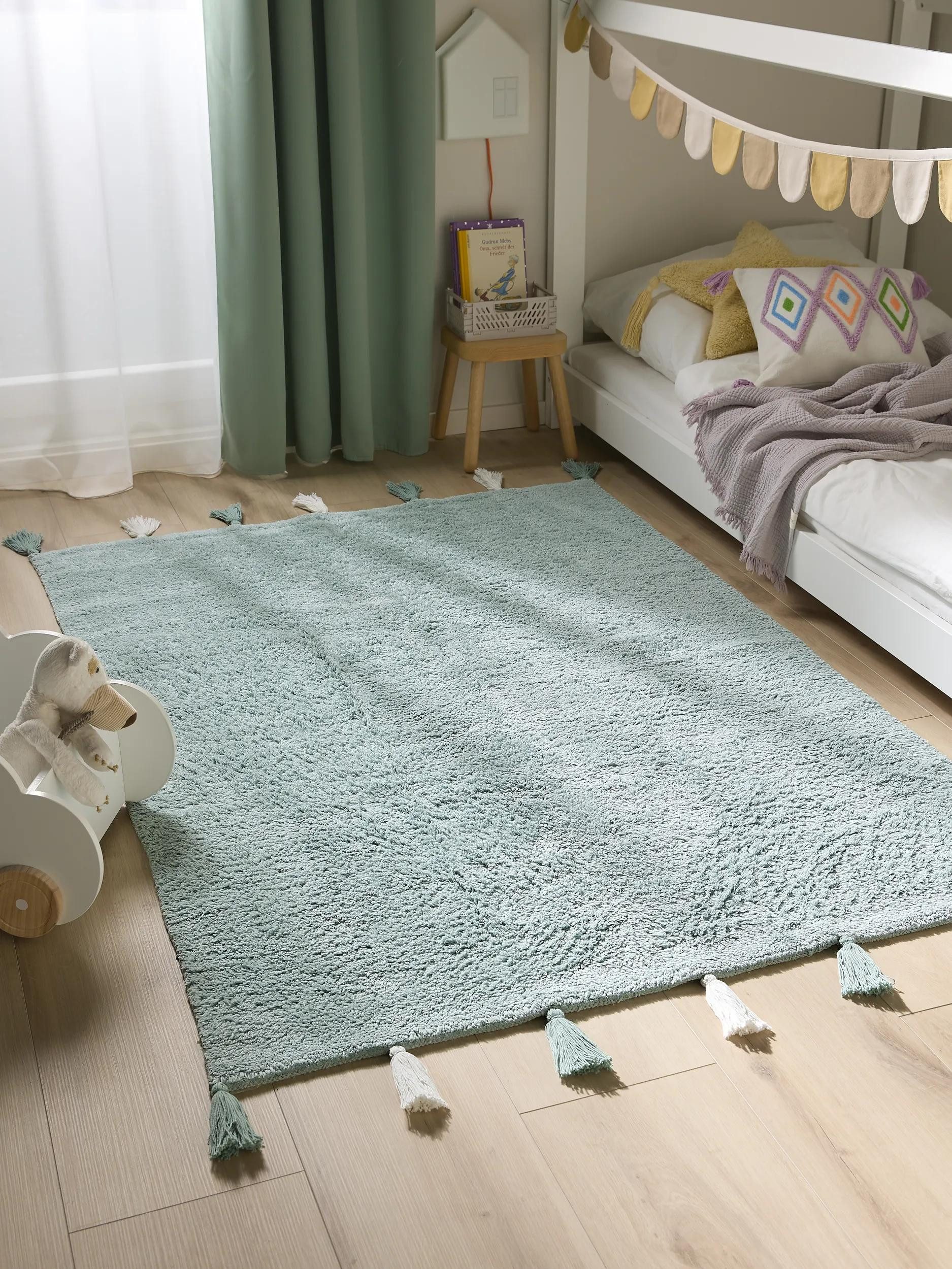 benuta Kinderteppich Malu, rechteckig, Höhe: 6 mm, Kunstfaser, Berber, Ethno-Style, Wohnzimmer