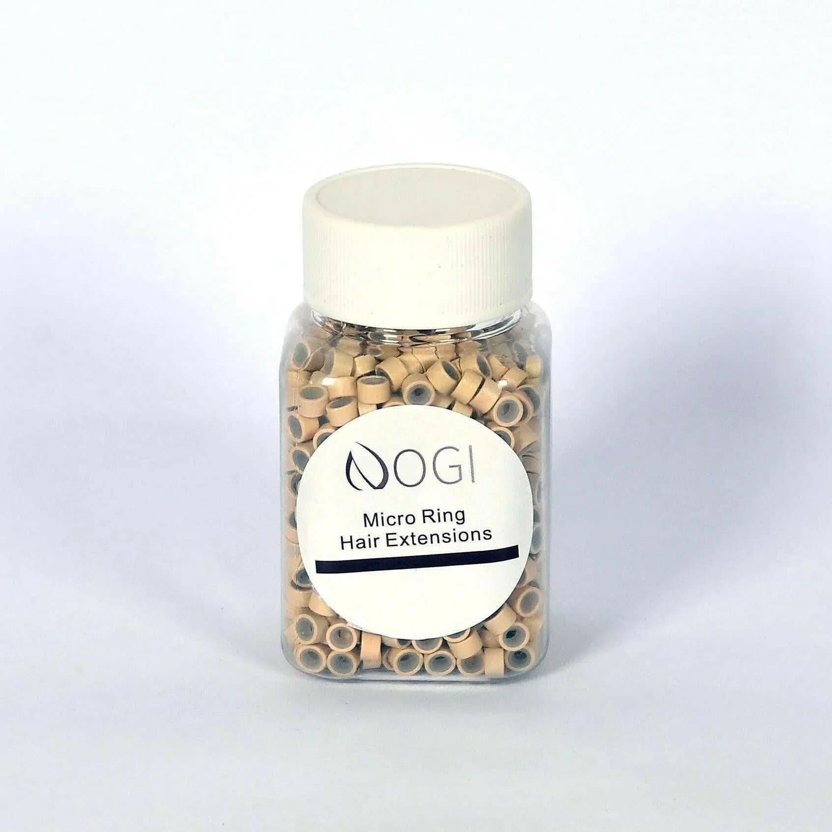 NOGI Haarstyling-Set NOGI Accessoires – Mikroringe 50G, Mit schonender Silikoneinlage für sicheren Halt.