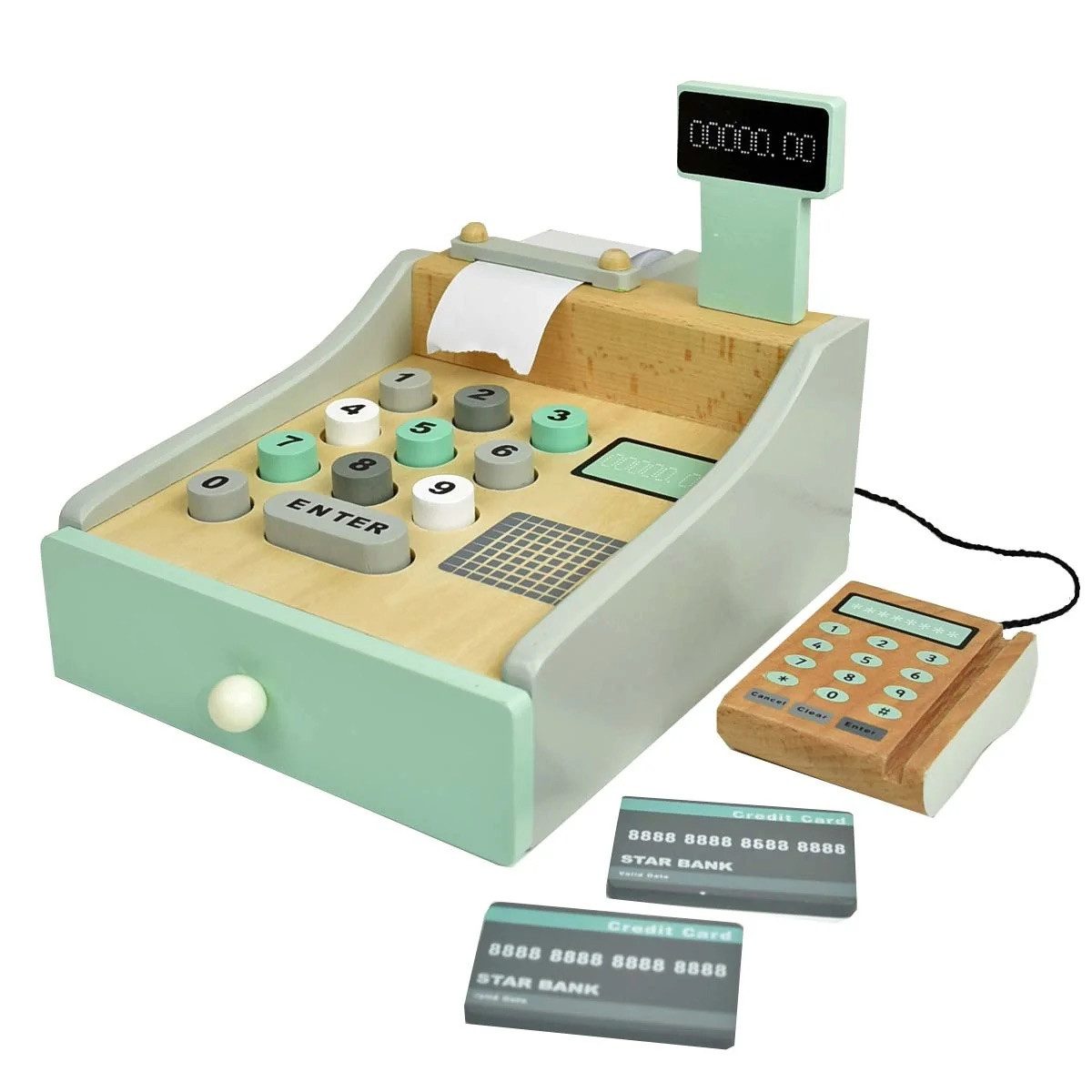 Kids Concept Spielkasse Kaufladenkasse aus Holz