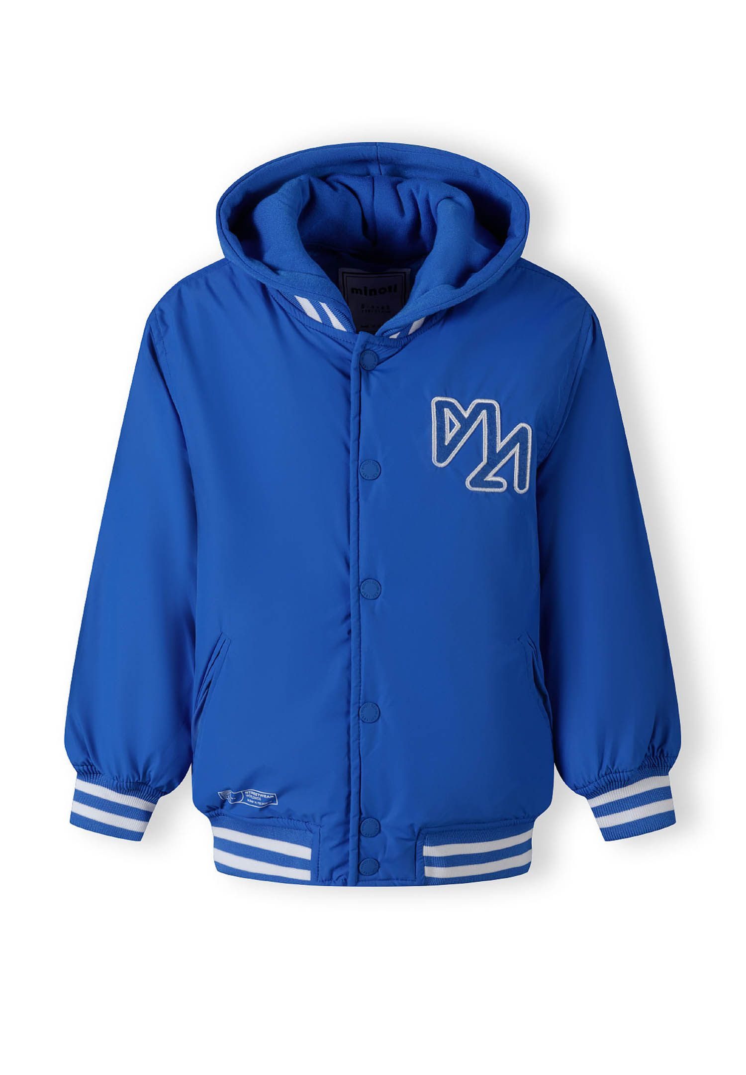 MINOTI Collegejacke Leichte Jacke mit Kapuze und Bündchen (2–14y) mit Stickerei