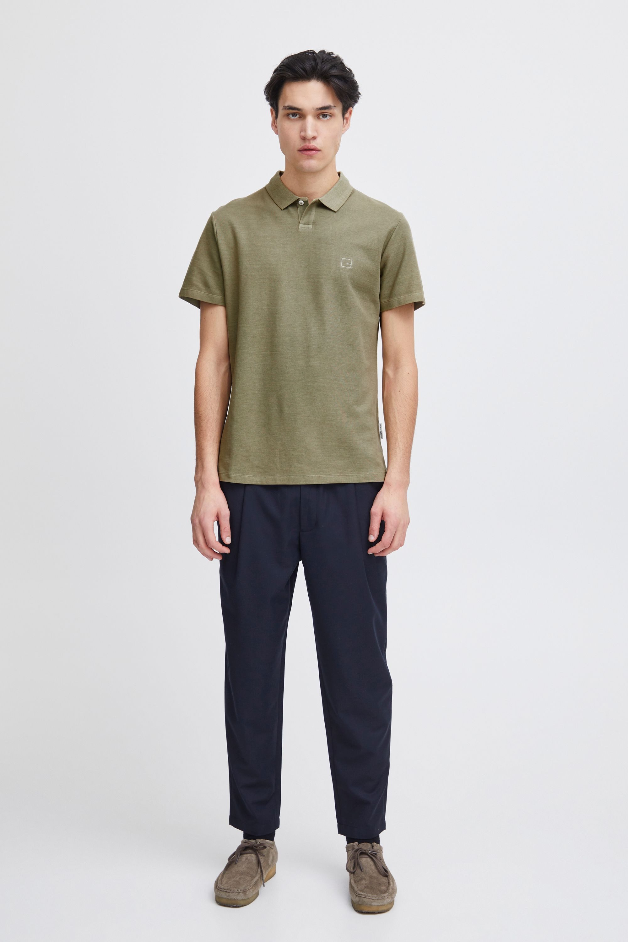 Casual Friday Poloshirt CFTristan Modernes Poloshirt mit Knopfleiste
