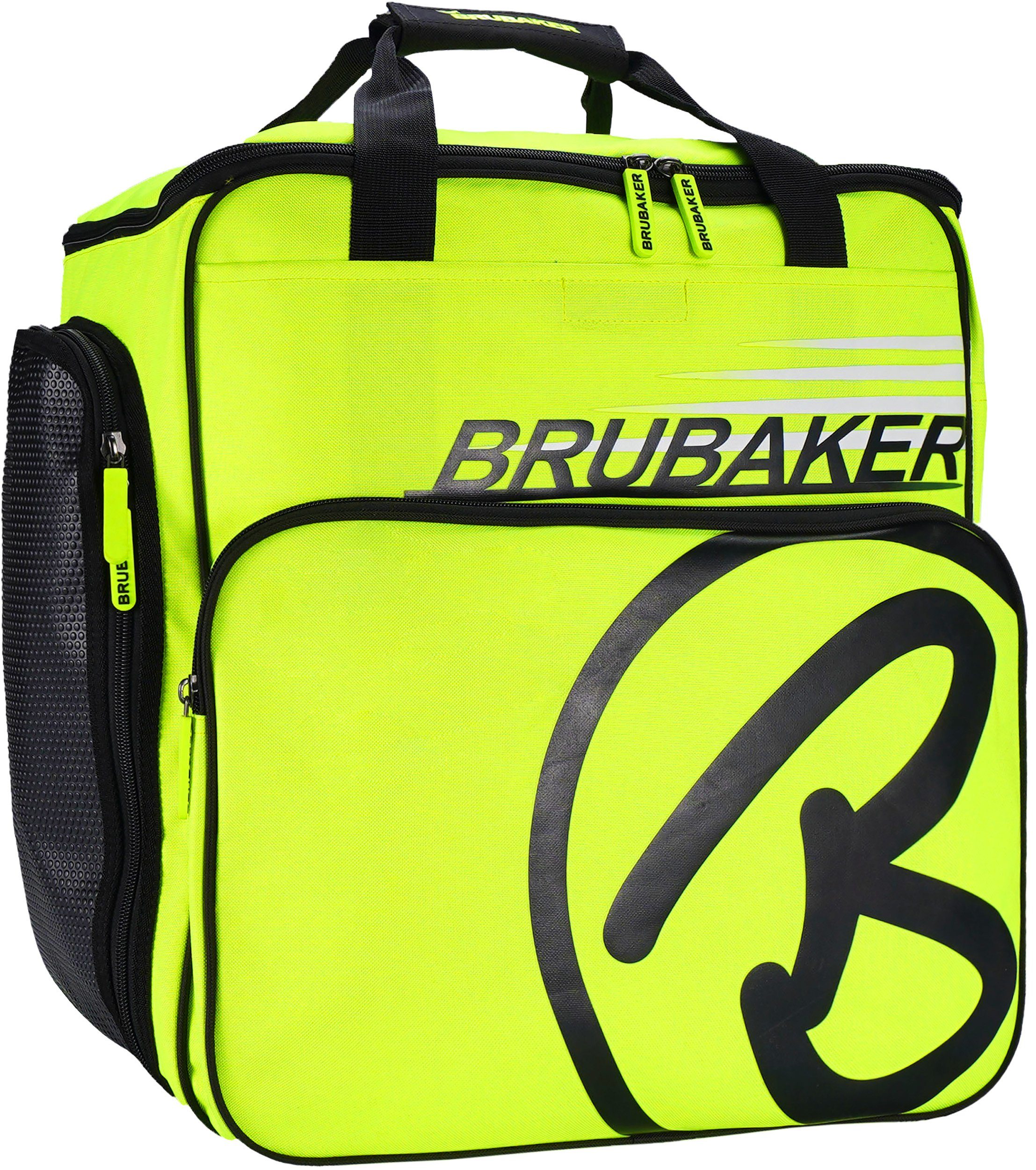 BRUBAKER Sporttasche Skischuhtasche, Skitasche für Skistiefel (1-tlg., reißfest und schnittfest), Komfort Stiefeltasche mit Rucksackfunktion für Skischuhe, Helmtasche