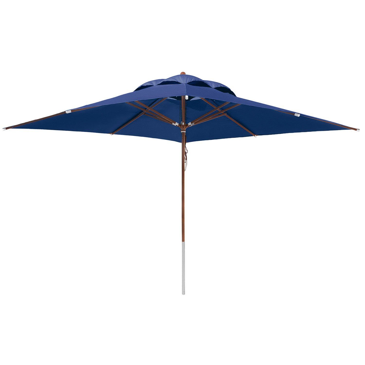 anndora-sonnenschirm Sonnenschirm 4x4 Meter quadratisch Winddach, LxB: 400,00x400,00 cm, wasserabweisende Oberflächenbeschichtung