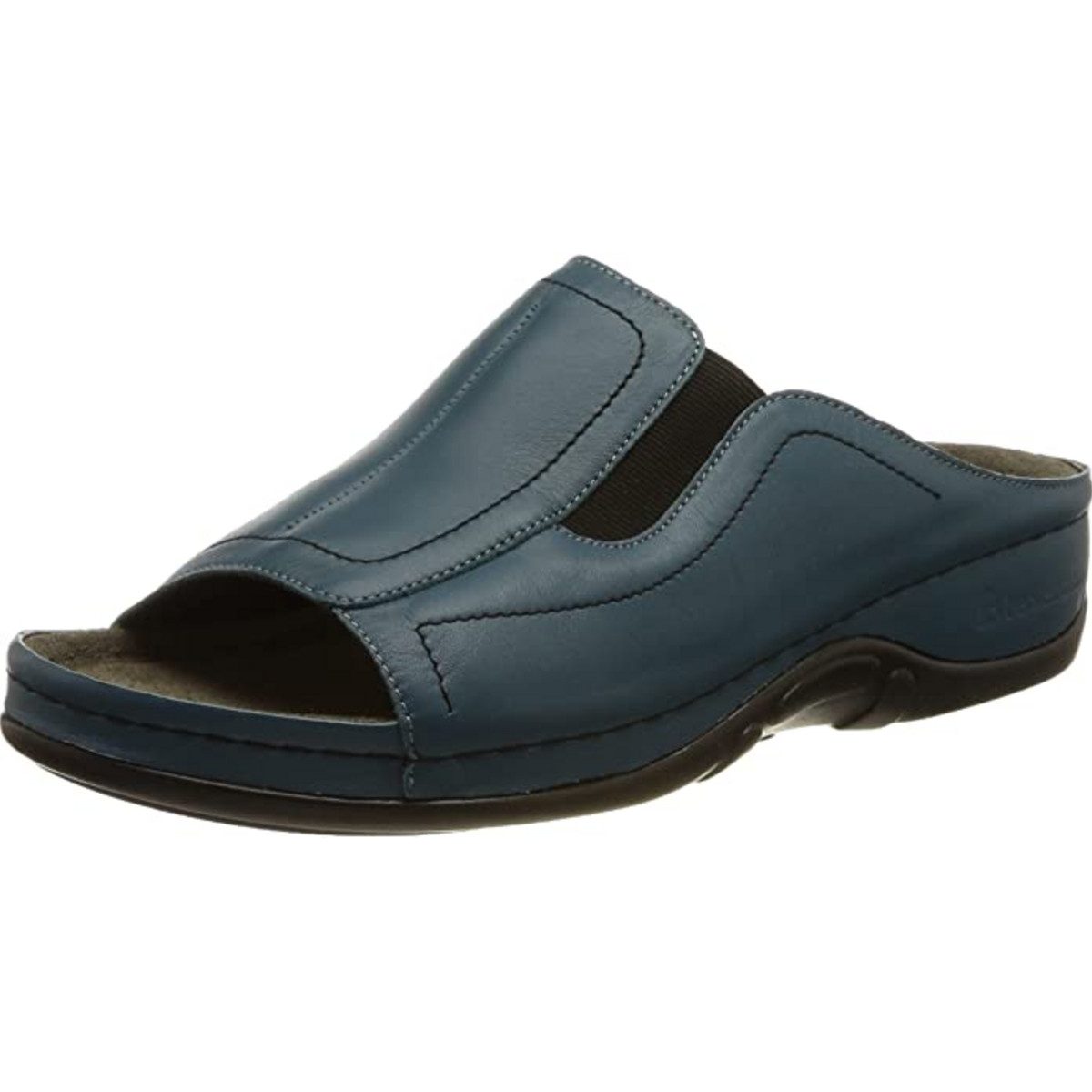 Pantoletten für Damen in blau Pantolette