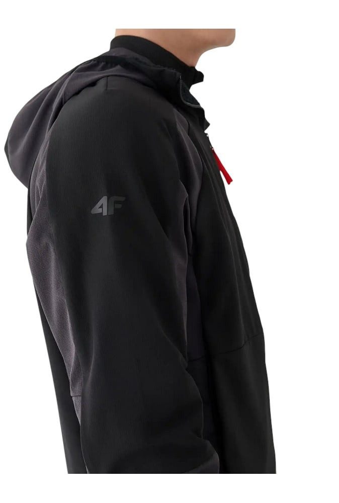 4F Allwetterjacke Trekking-Wanderjacke Technical M518 (PrimaLoft Active, warm) schwarz