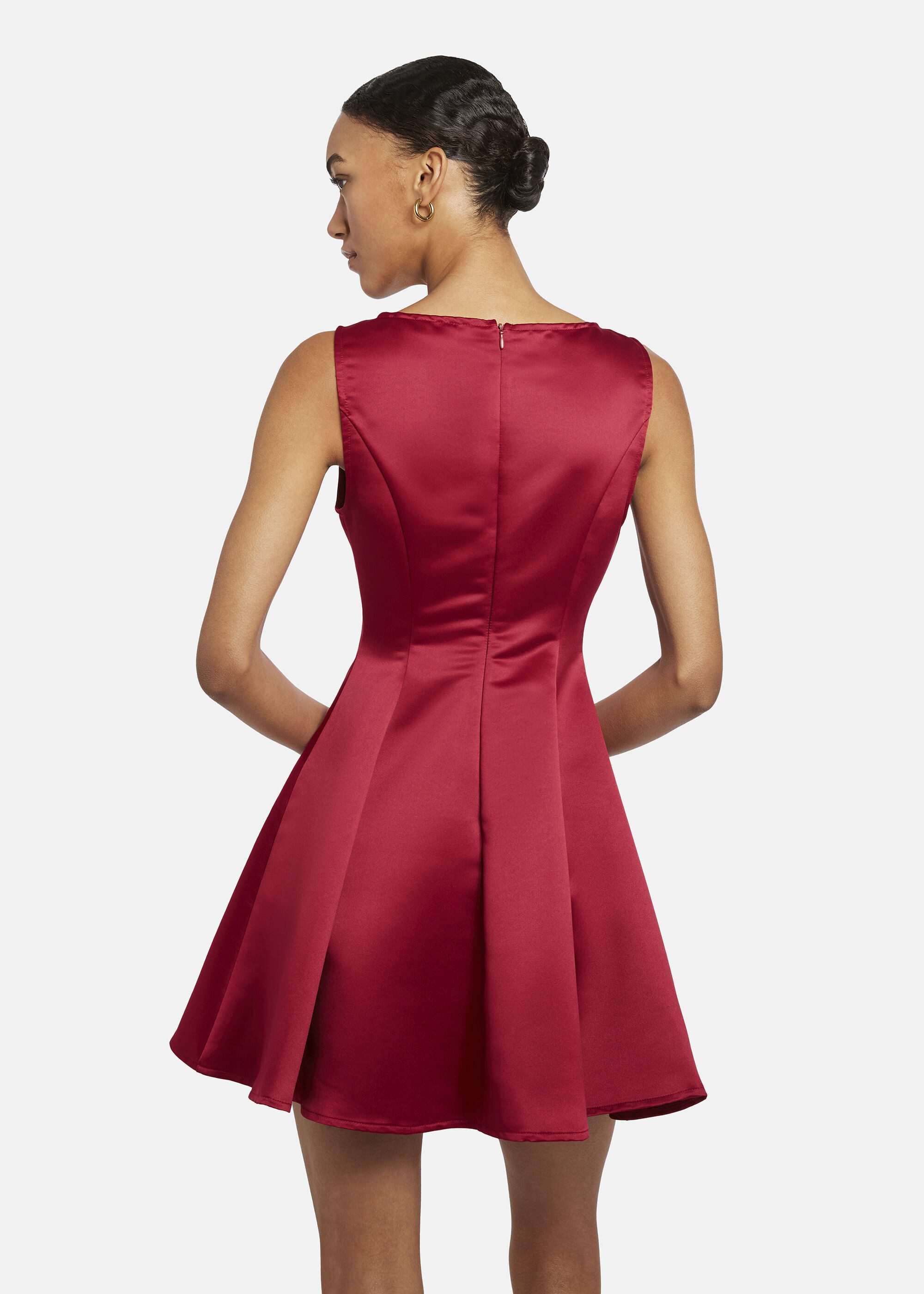 Nicowa Cocktailkleid RASOMI (1-tlg) Satinkleid mit Tellerrock