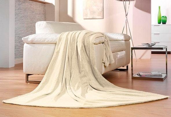 Wohndecke Memphis, Gözze, in tollen Unifarben, günstig online kaufen