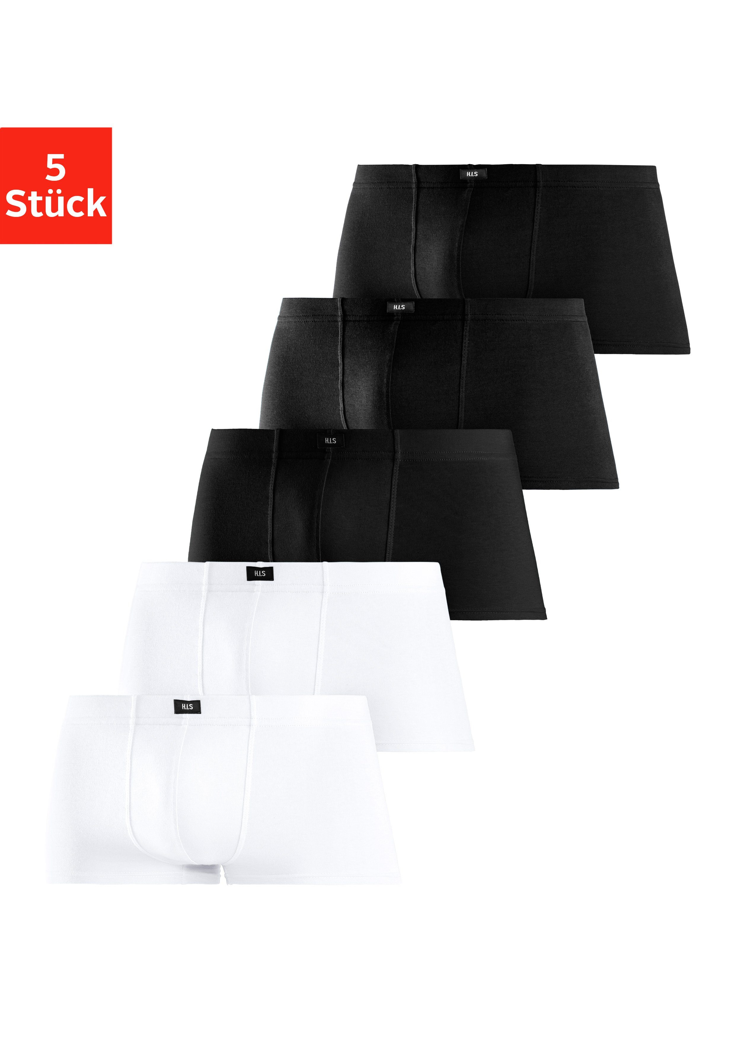 H.I.S Hipster (Packung, 5-St) knapp sitzende Boxershorts aus Baumwollstretc günstig online kaufen