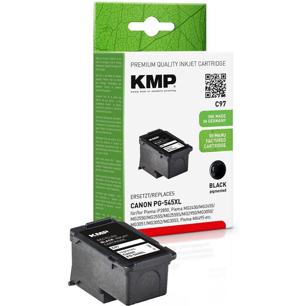 KMP 1 Tinte C97 ERSETZT PG-545XL - black Tintenpatrone (1 Farbe, 1-tlg)
