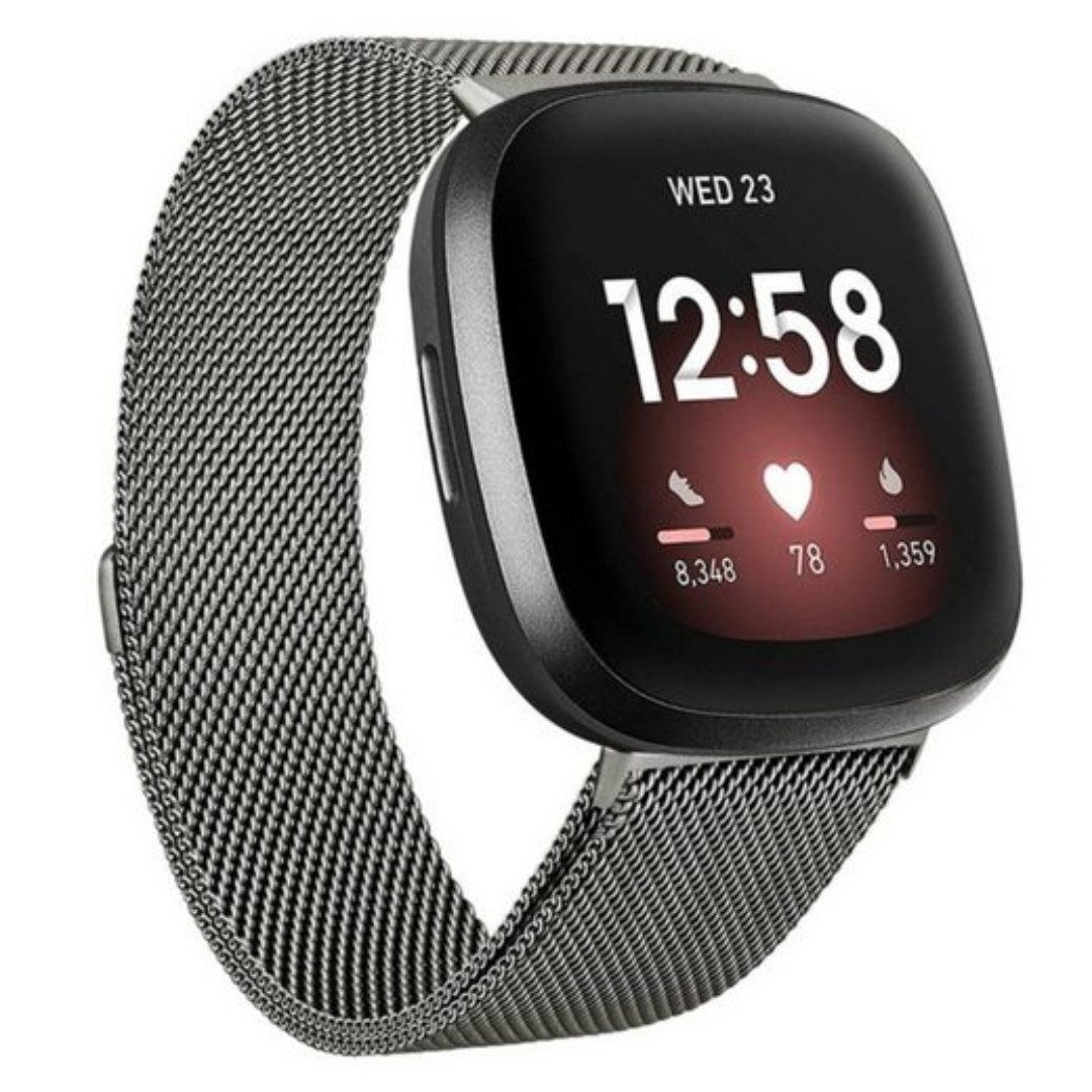 SmartUP Smartwatch-Armband für Fitbit Versa 4 Magnetisches Edelstahl Armban günstig online kaufen