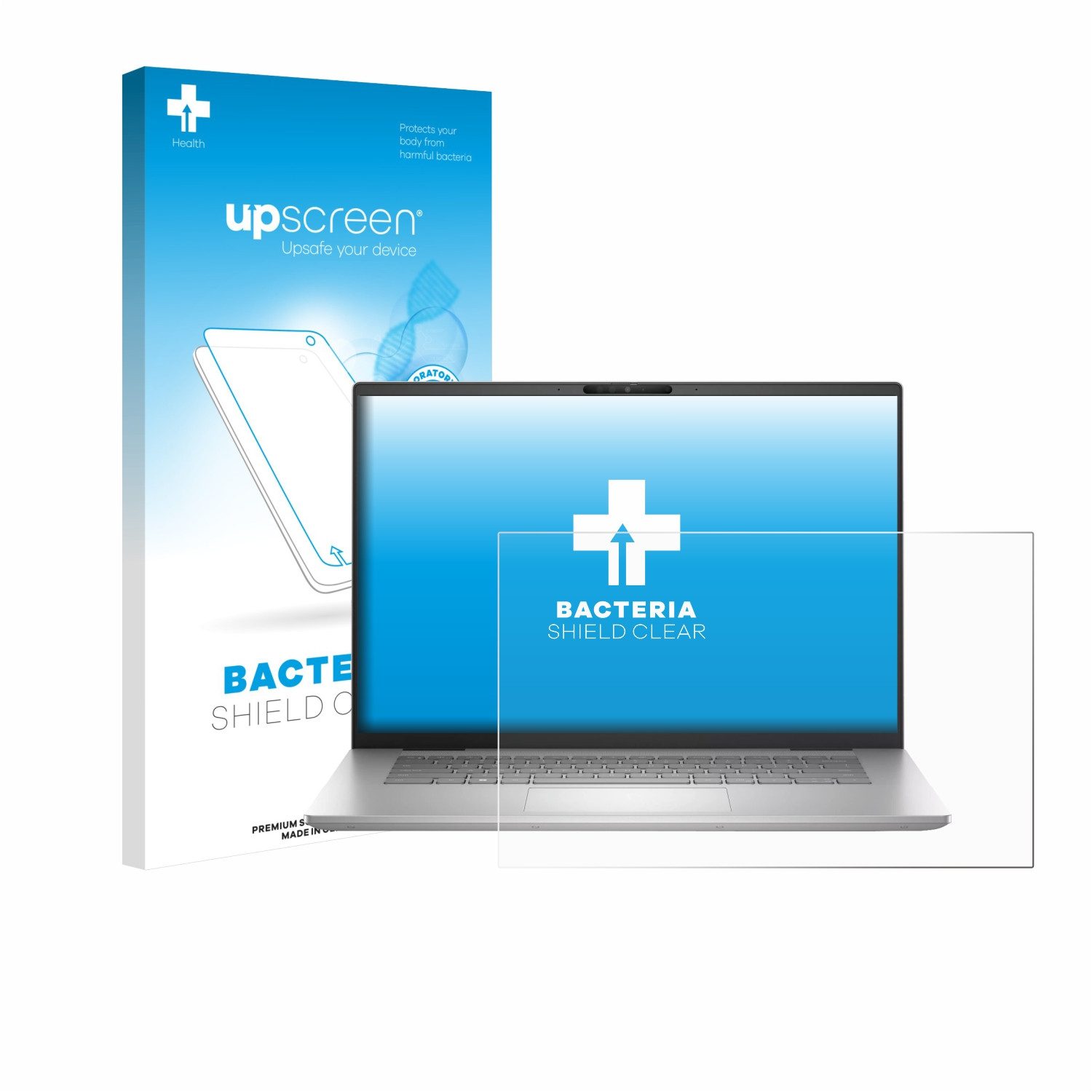 upscreen Displayschutzfolie Schutzfolie für Dell Inspiron 16 Plus 7630, Displayschutz Schutz Folie Klar antibakteriell