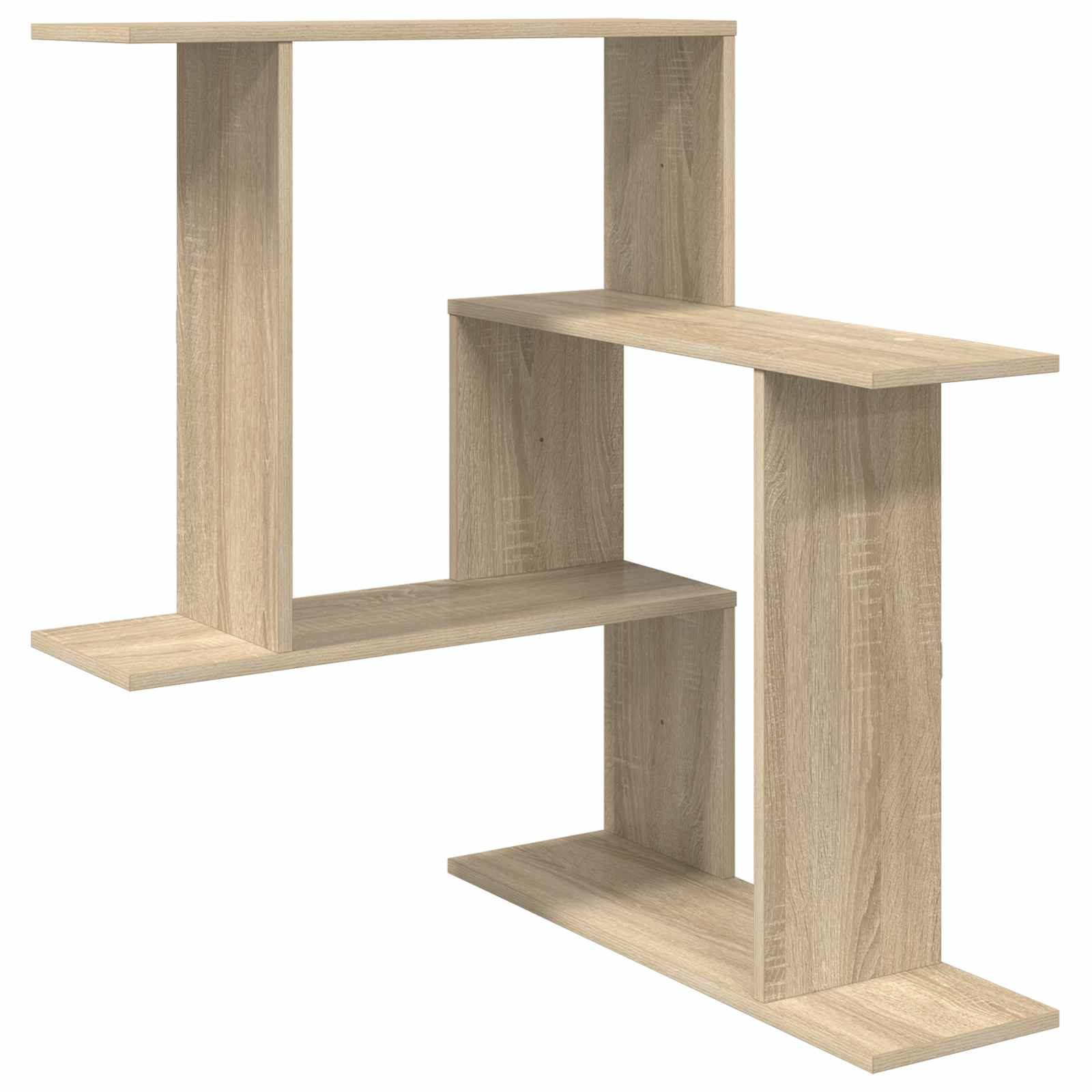vidaXL Eckregal 67 x 67 x 87 cm Eckregal Wandregal Sonoma-Eiche 67x67x87 cm Spanplatte