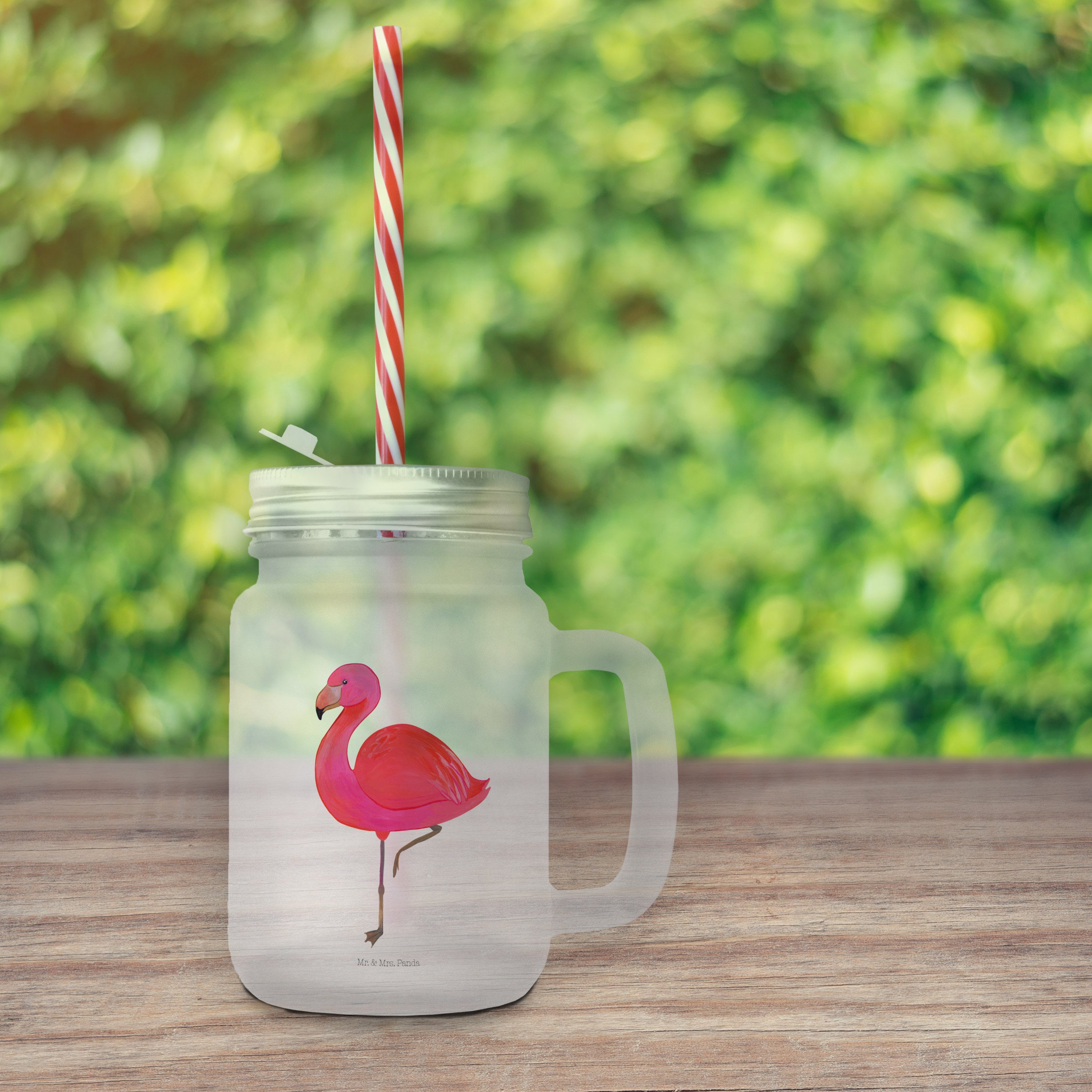 - classic Premium Mrs. Flamingo Einzigartig, Transparent Panda Mr. glücklich, ic, & Glas Glas - Geschenk,