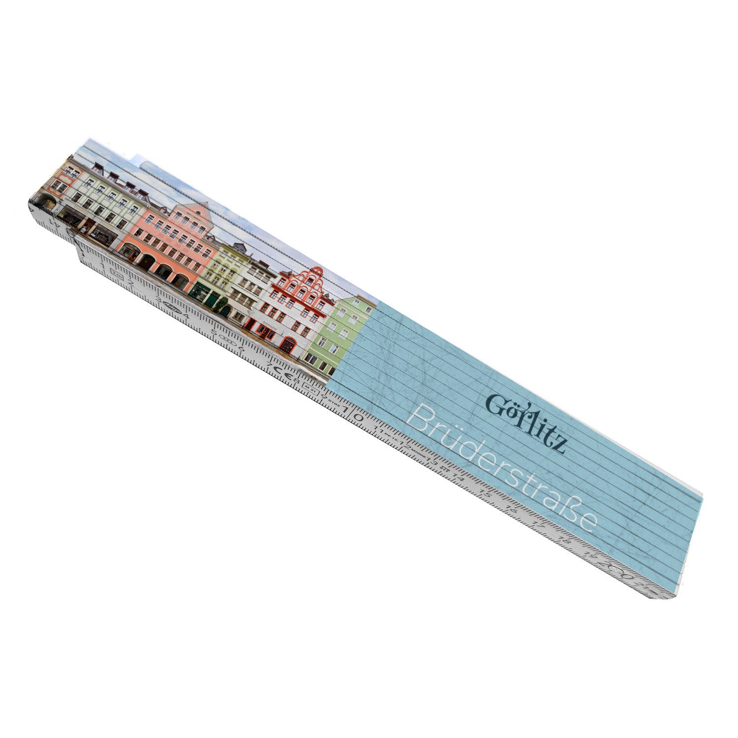 speecheese Zollstock streetline Görlitz Brüderstraße Meterstab aus Holz