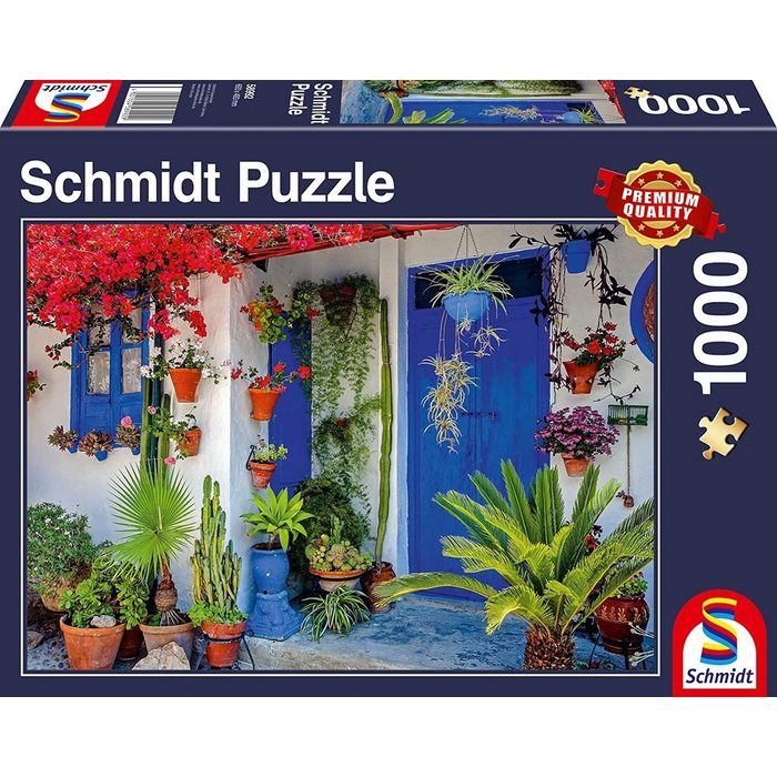 Schmidt Spiele Puzzle Mediterrane Haustür 1000 Puzzleteile