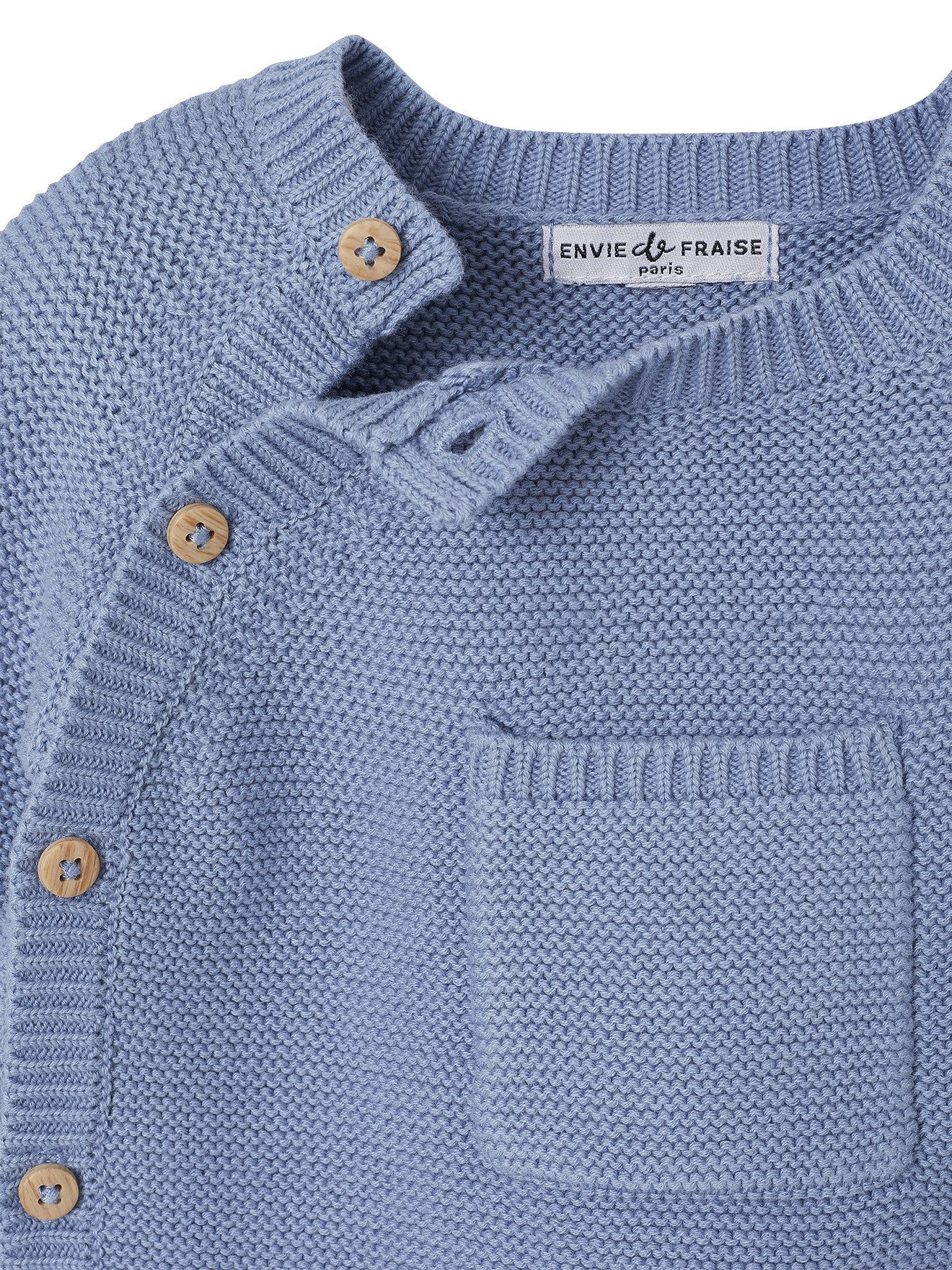 Envie de Fraise Strampler Baby Strick-Set, Bio-Baumwolle