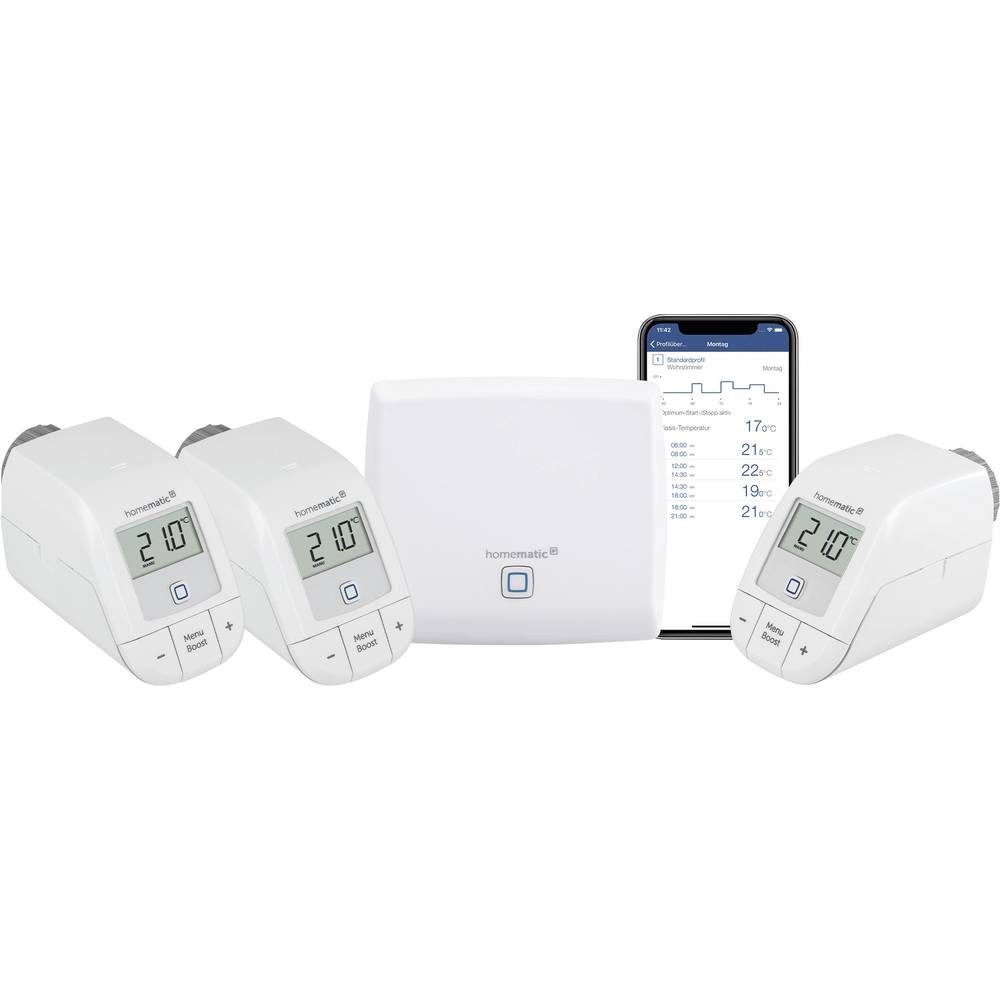 Funk Starterkit Heizen für 3 Heizkörper Smart-Home Starter-Set