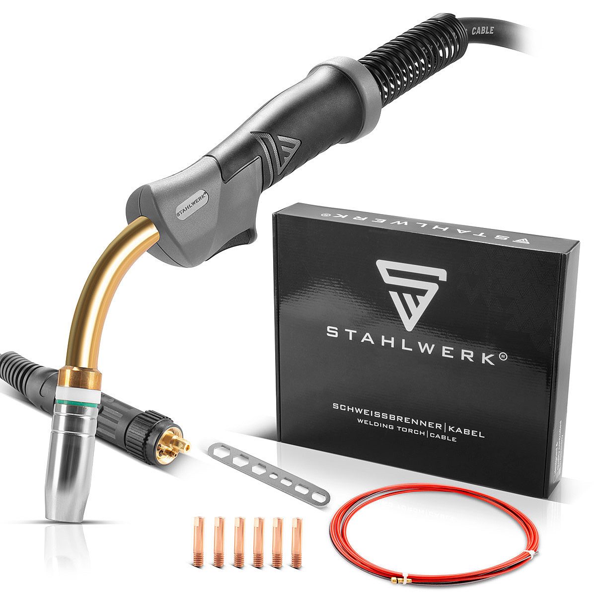 STAHLWERK Elektrowerkzeug-Set MIG MAG-Schweißbrenner AK25/MB25