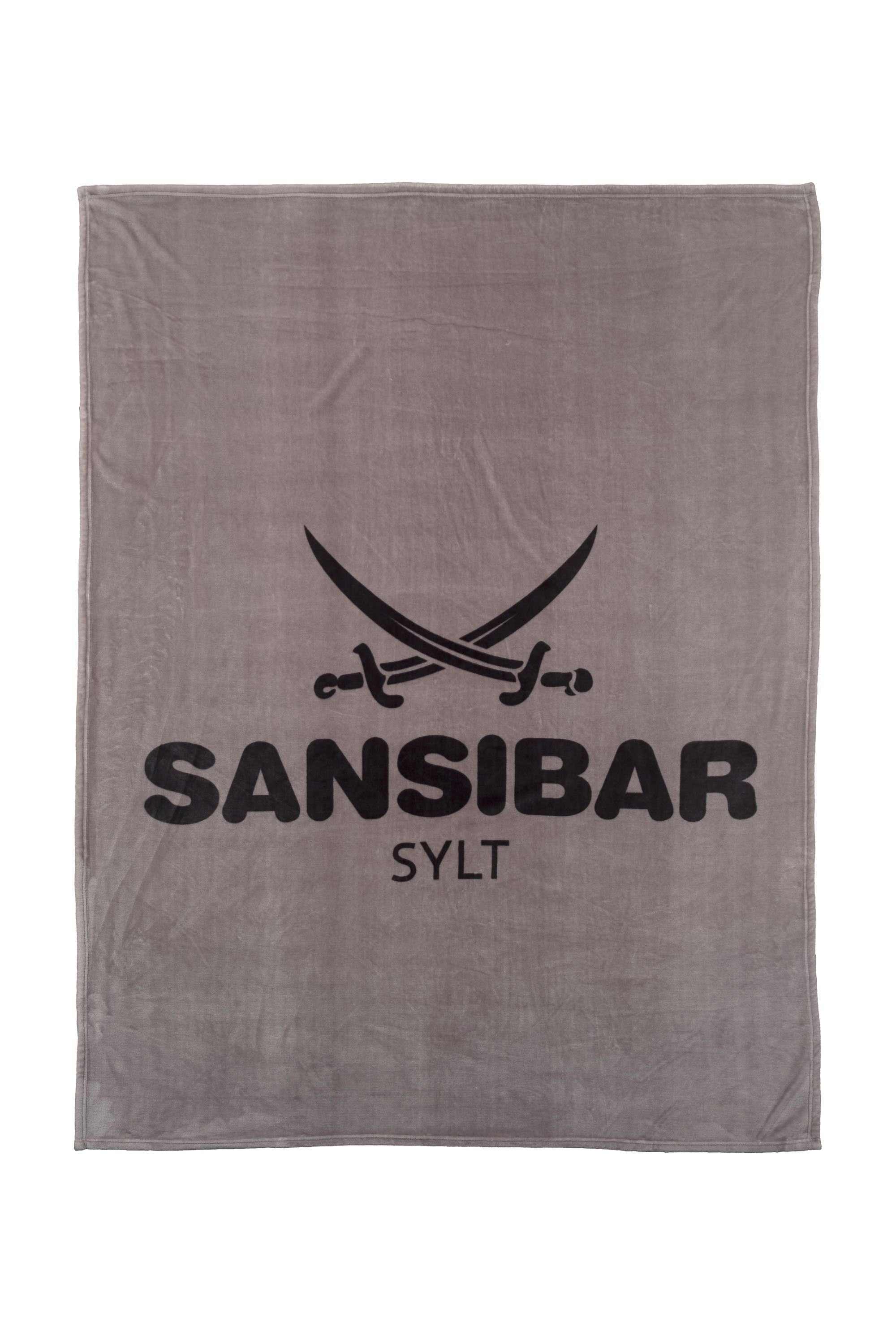 Wohndecke Wohndecke Mikrofaser SANSIBAR BL 150x200 cm silber Decke Kuscheldecke, Sansibar Sylt