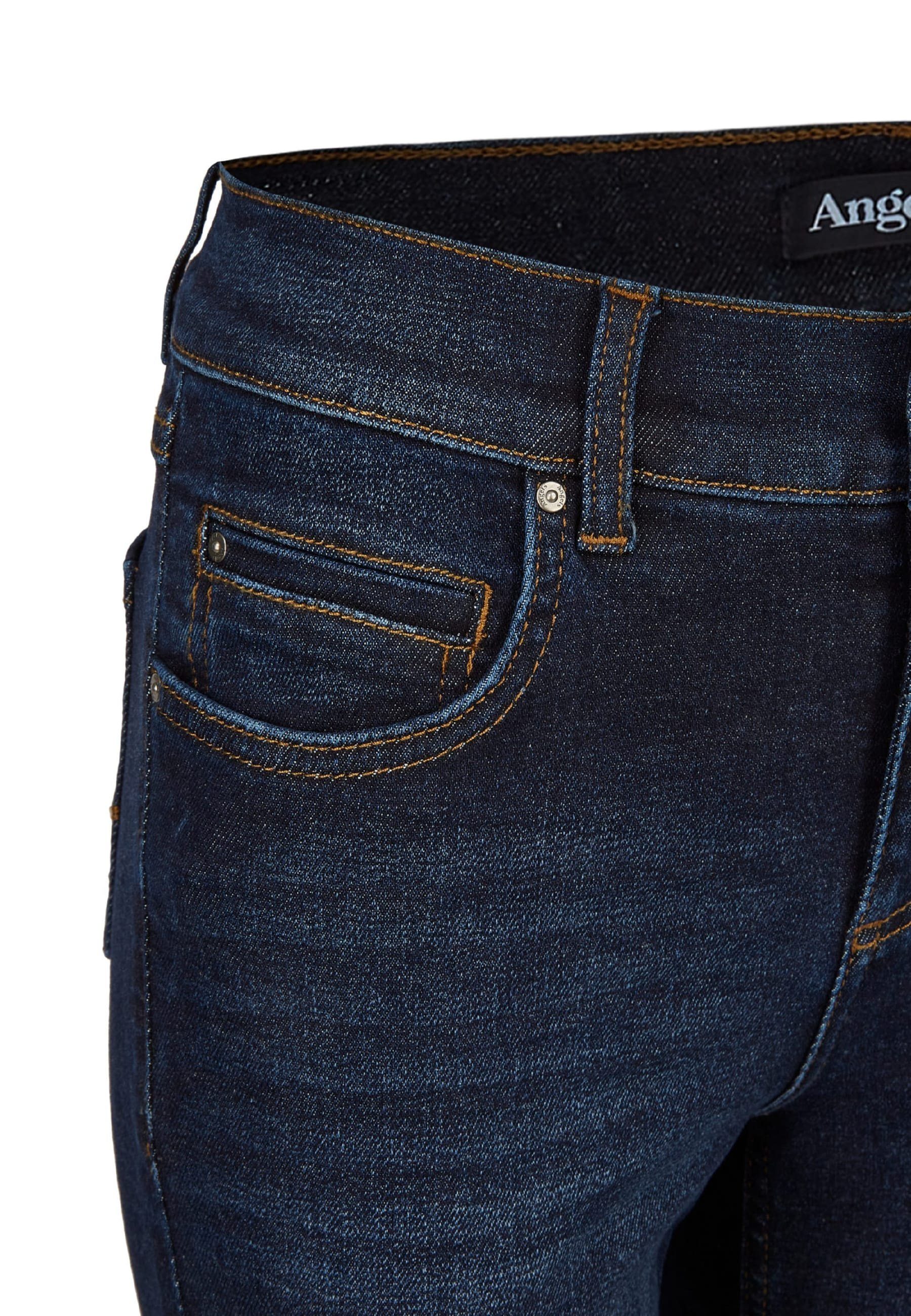 ANGELS Straight-Jeans indigo Used-Waschung Cici Jeans Label-Applikationen mit mit