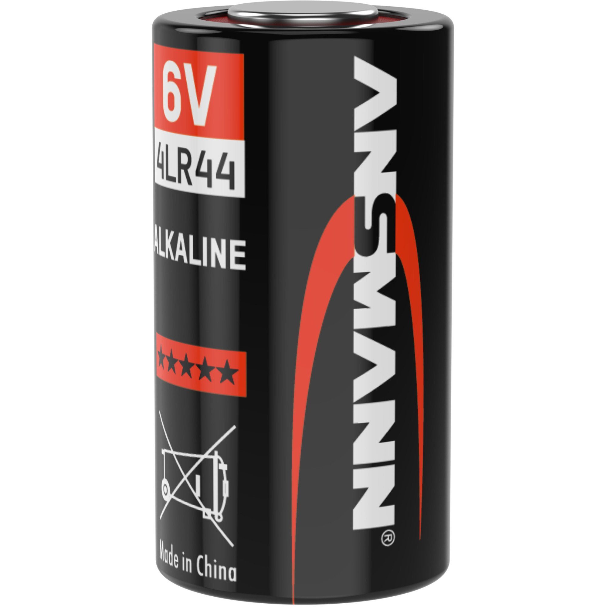 ANSMANN AG Ansmann Alkaline Knopfzelle 4LR44, Batterie Akku