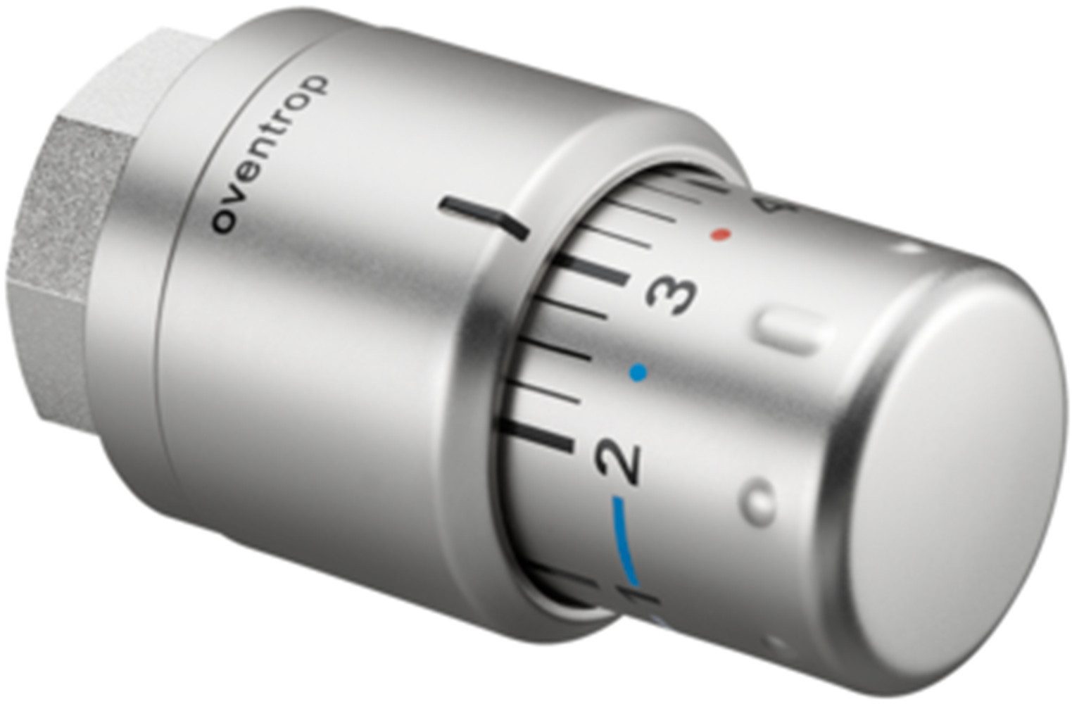 Oventrop Heizkörperthermostat OVENTROP Th.-Kopf "Uni SH" Edelstahl m. 0-Stell. u.Flüssig-Fühler, (1 St)
