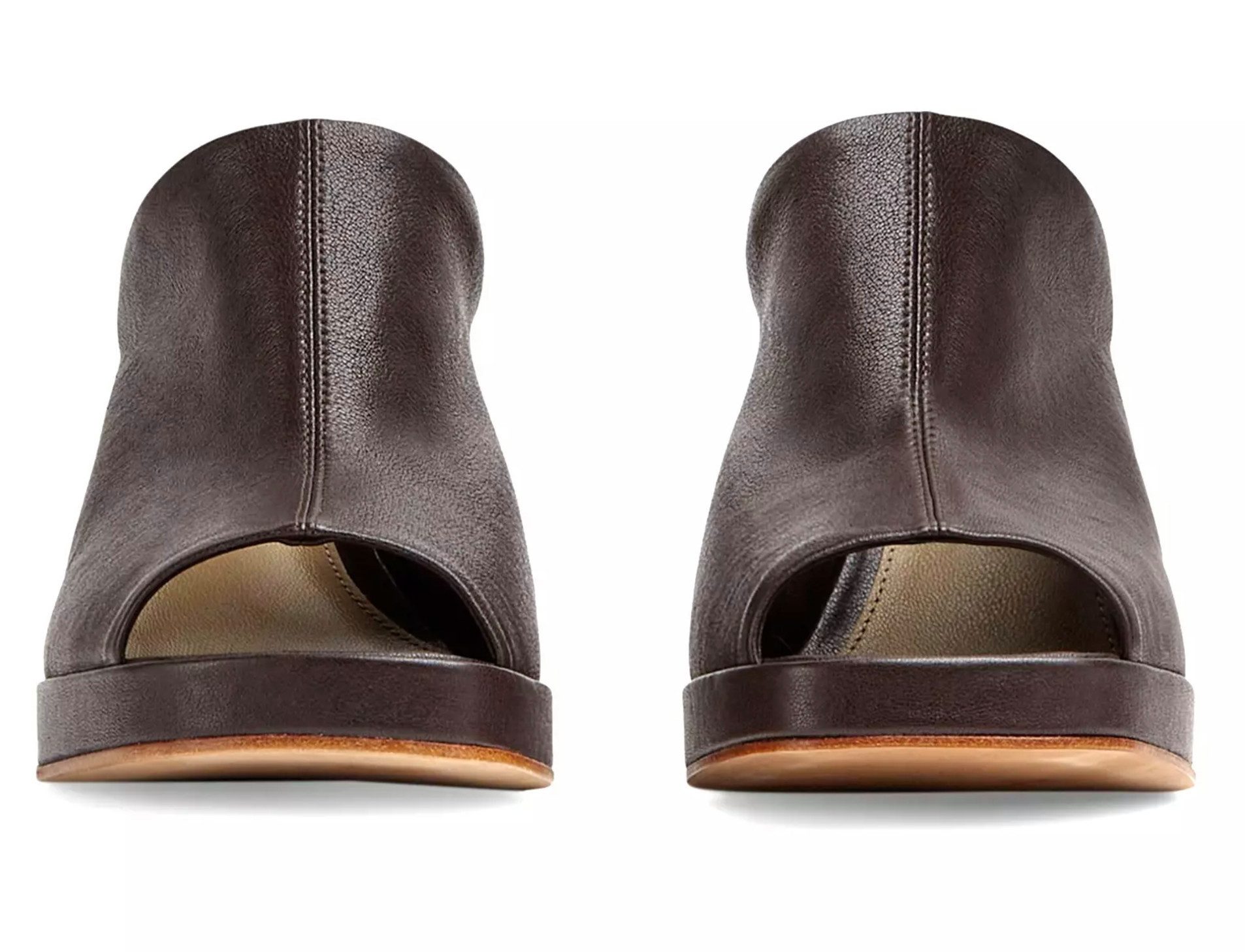 BOTTEGA VENETA Stack Absatzschuhe Mules Pantoletten Pumps Elastischem Lammleder mit natürlicher, körniger Textur
