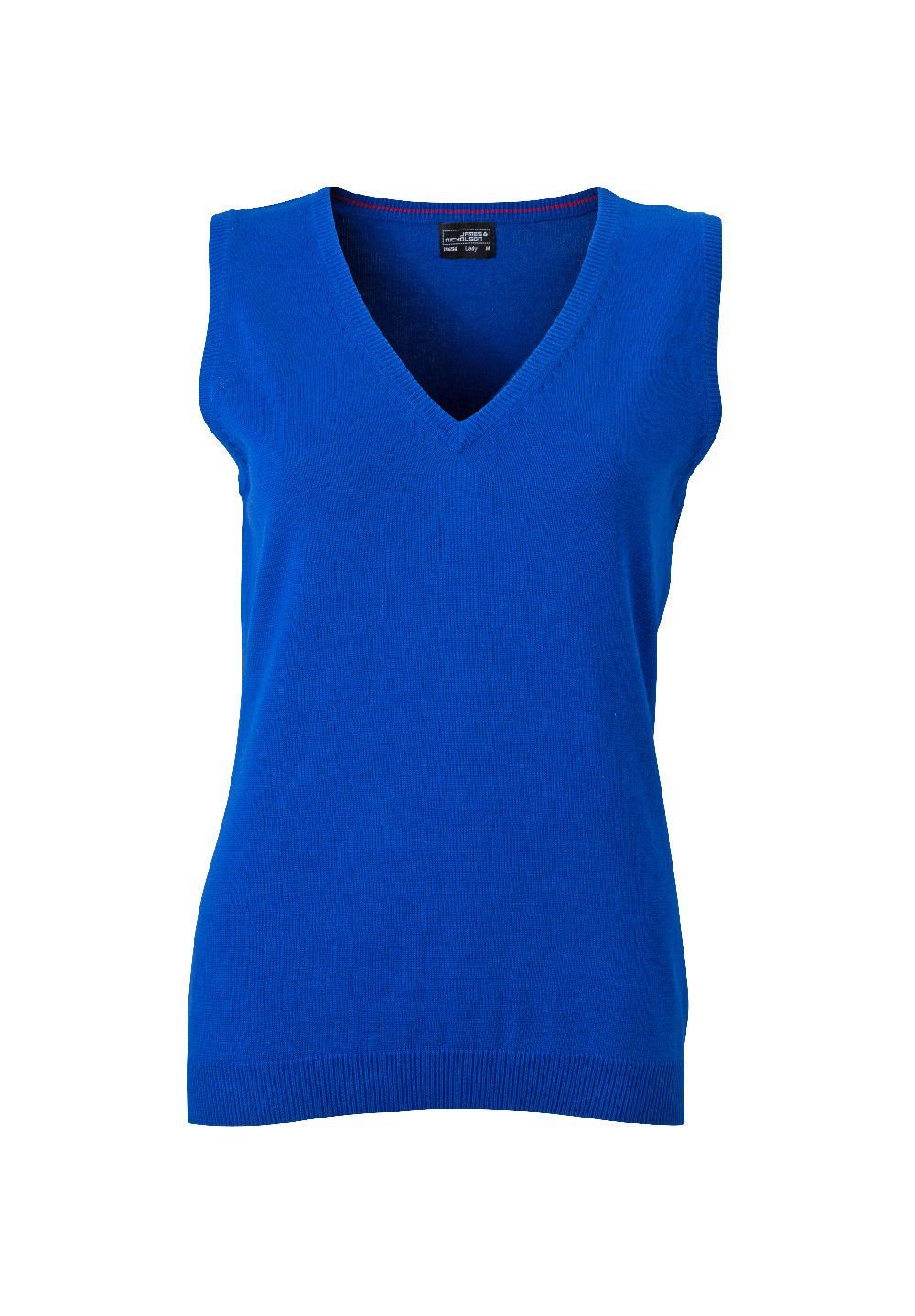 Pullunder V-Neck James Pullunder JN Nicholson Damen Strickqualität royal 656 Leichte &