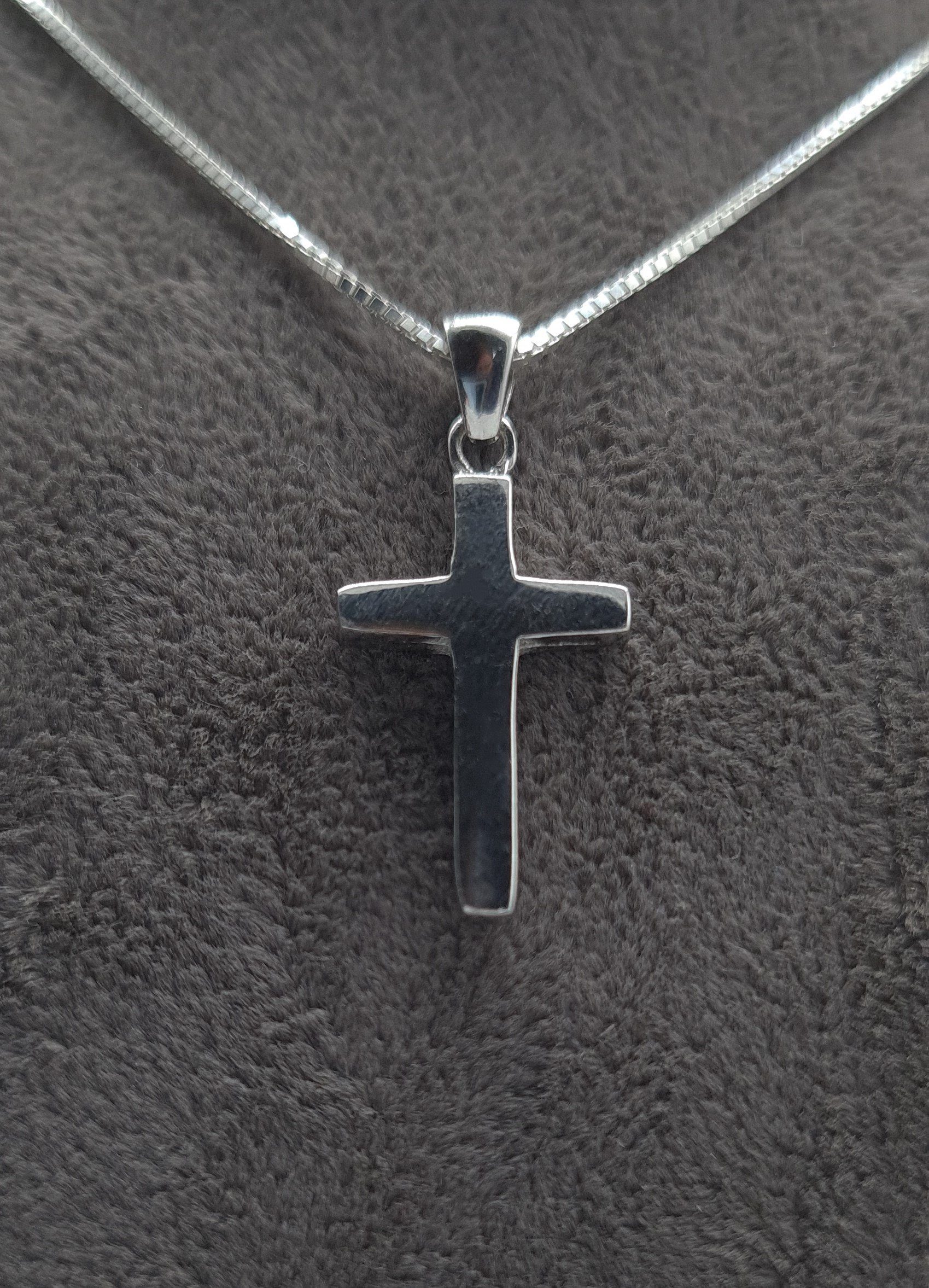 Kette mit Anhänger Kreuz Silberkette Kreuz Kette