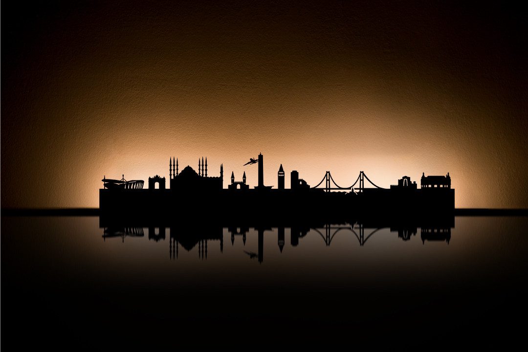 Radius Teelichthalter Skyline Städte Teelichthalter günstig online kaufen