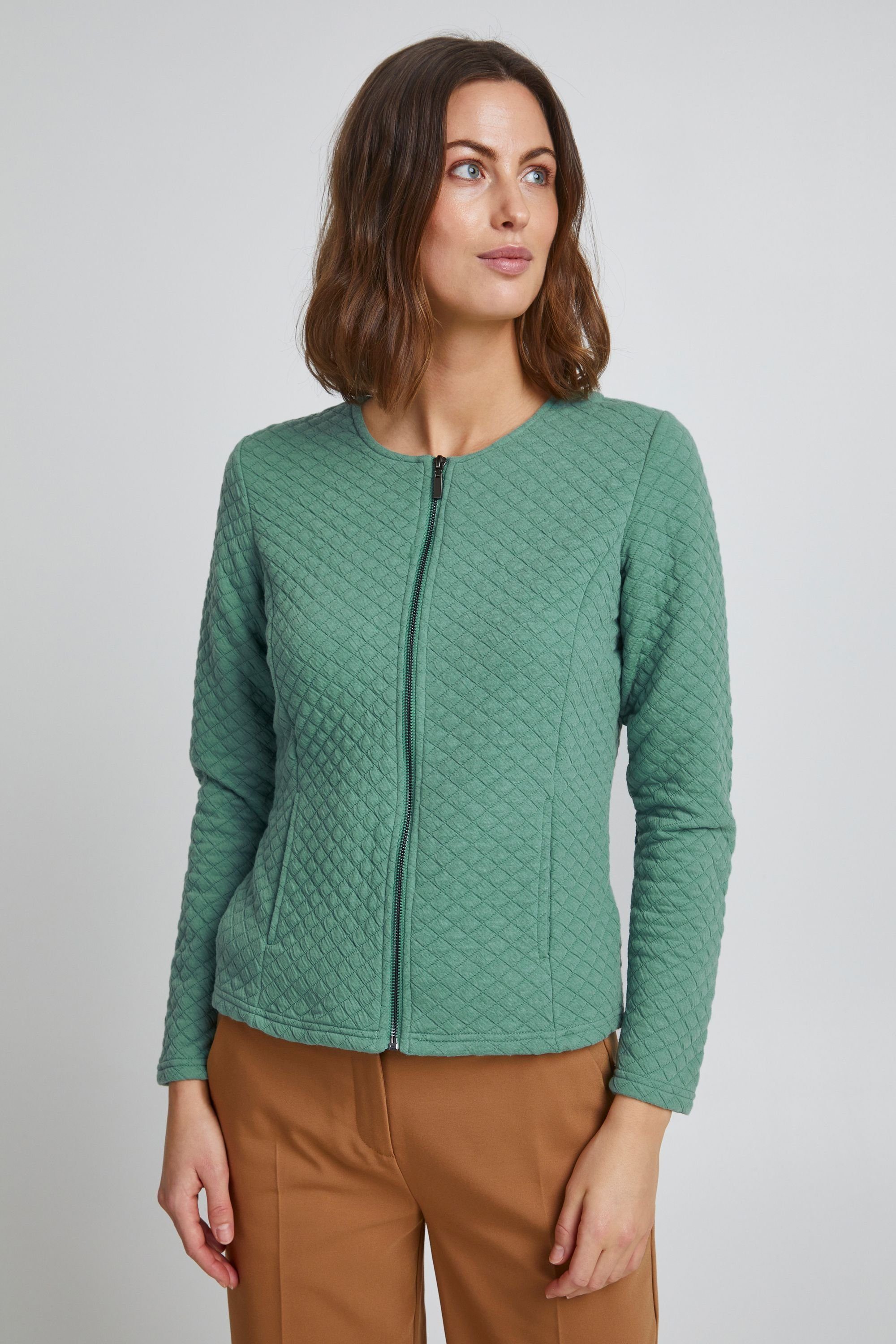 1 - Kurzjacke 20610280 Malachite FRFECARDI Green fransa Fransa Cardigan