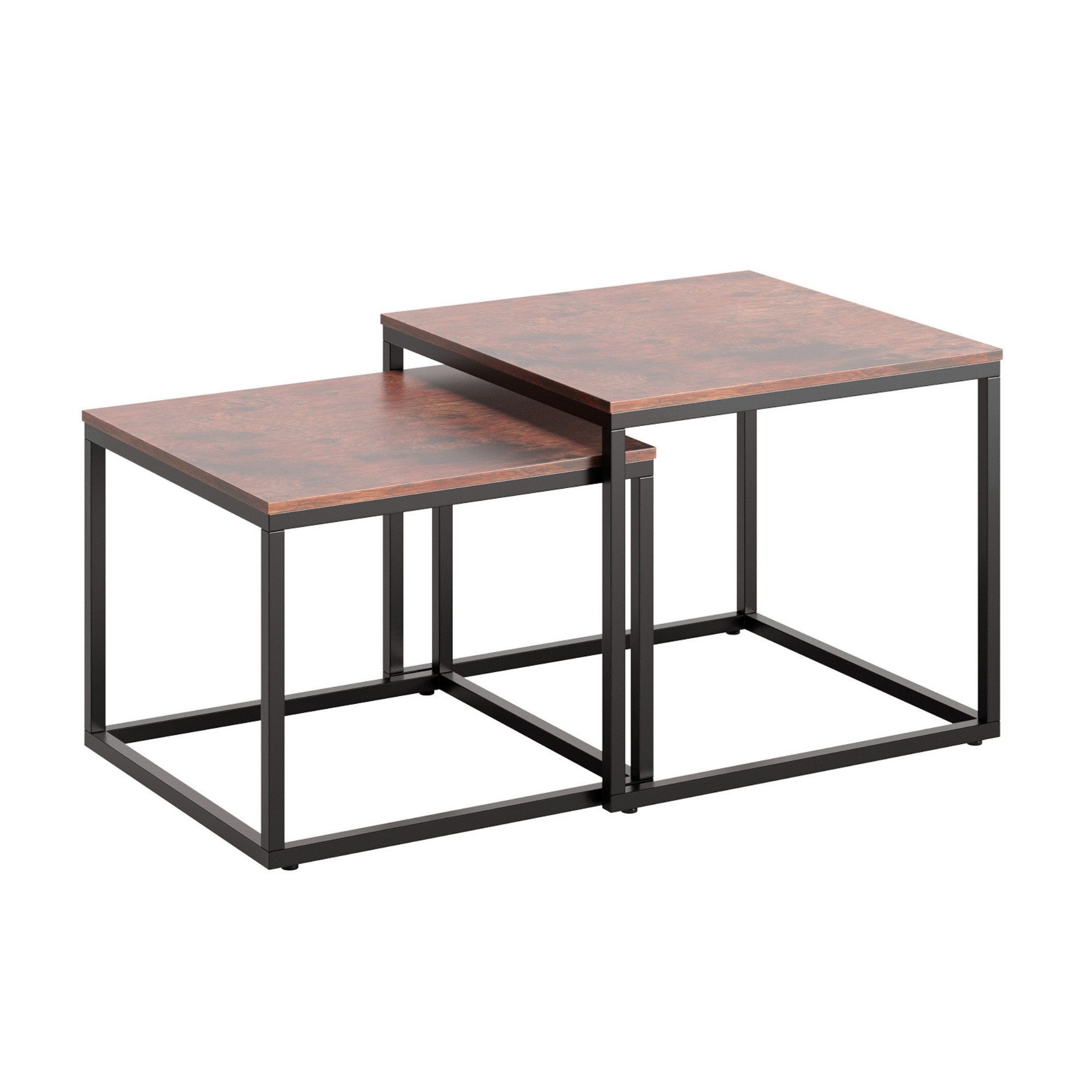 Home Collective Couchtisch Kleiner 2er Set aus Holz, Wohnzimmertisch Modern günstig online kaufen