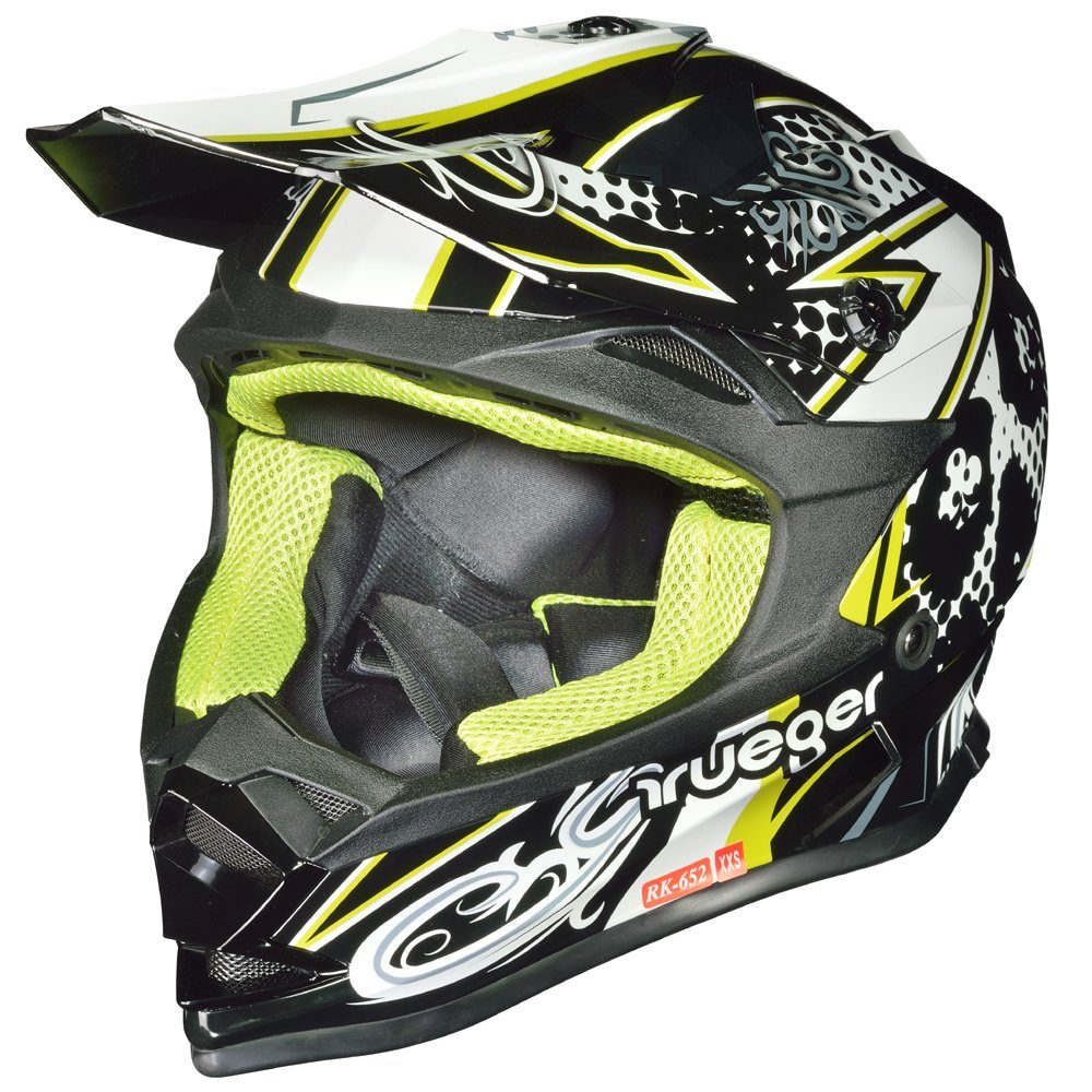 rueger-helmets Motorradhelm Crosshelme Endurohelm Kinderhelme Quad Trial Kinder Helm ruegerRK-652 BLA/CO XXS