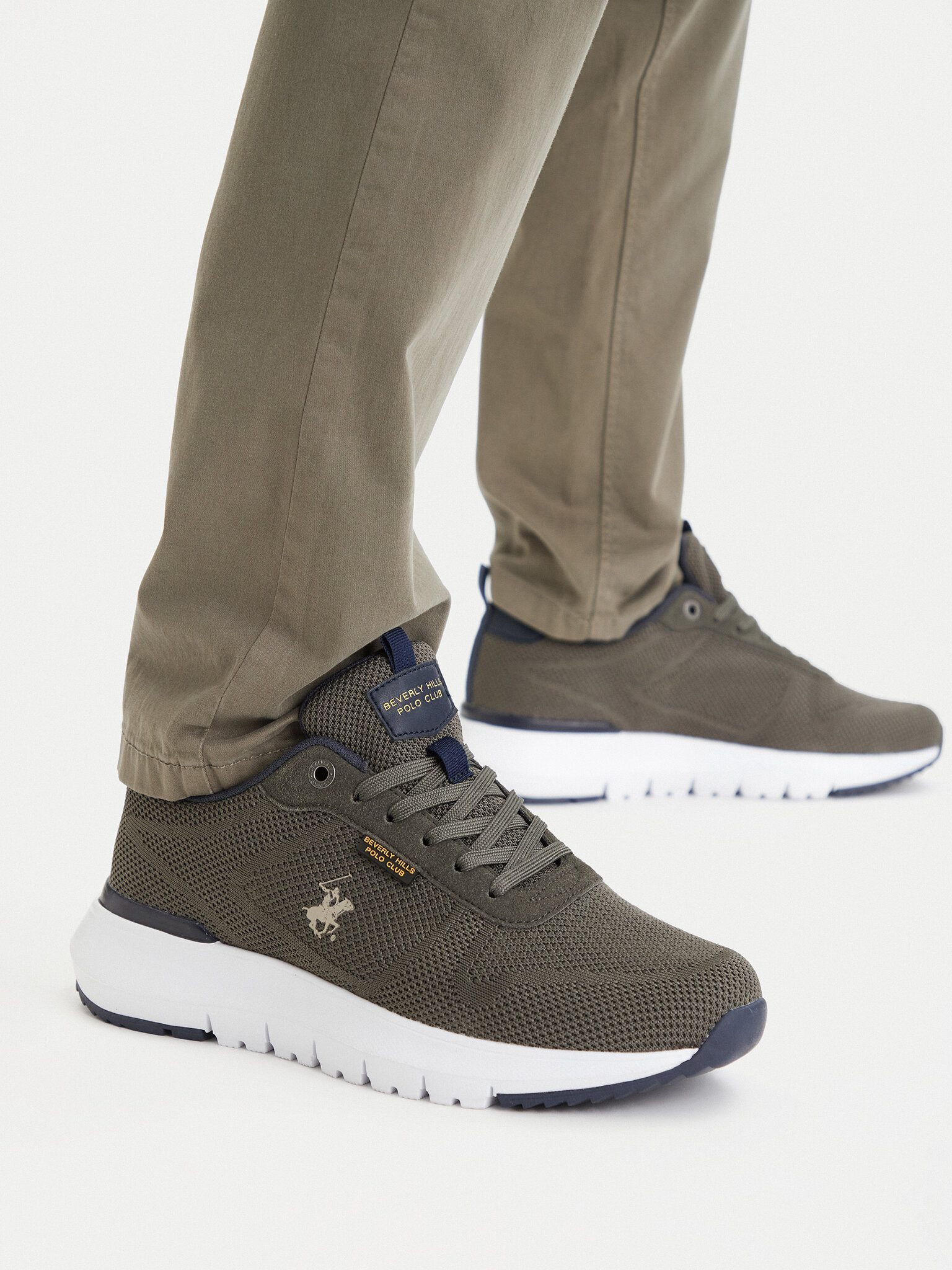 BEVERLY HILLS POLO CLUB Beverly Hills Polo Club Herren Khaki Sneakers BEVERLY HILLS POLO CLUB- Sneaker