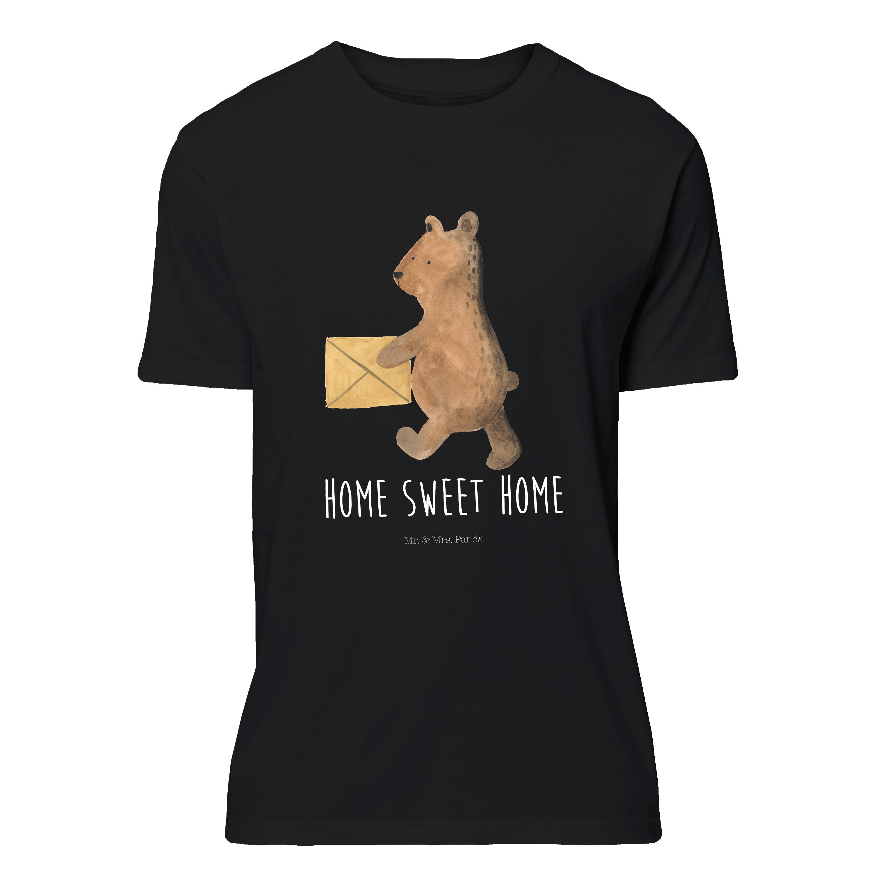 T-Shirt Bär Zuhause - Schwarz - Shirt, T-Shirt
