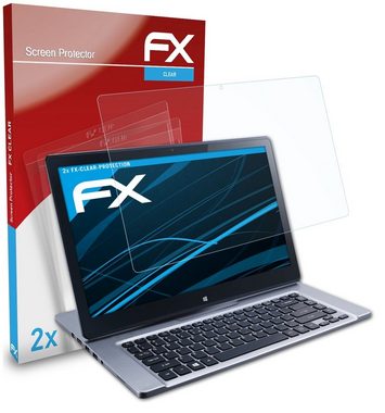 atFoliX Schutzfolie Displayschutz für Acer Aspire R7-571, (2 Folien), Ultraklar und hartbeschichtet