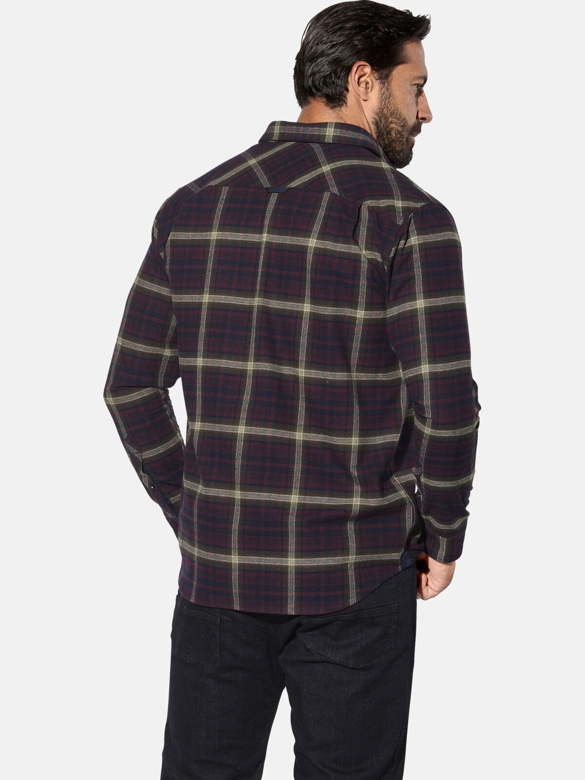 Jan Vanderstorm Langarmhemd OLSGREN mit Karomuster günstig online kaufen