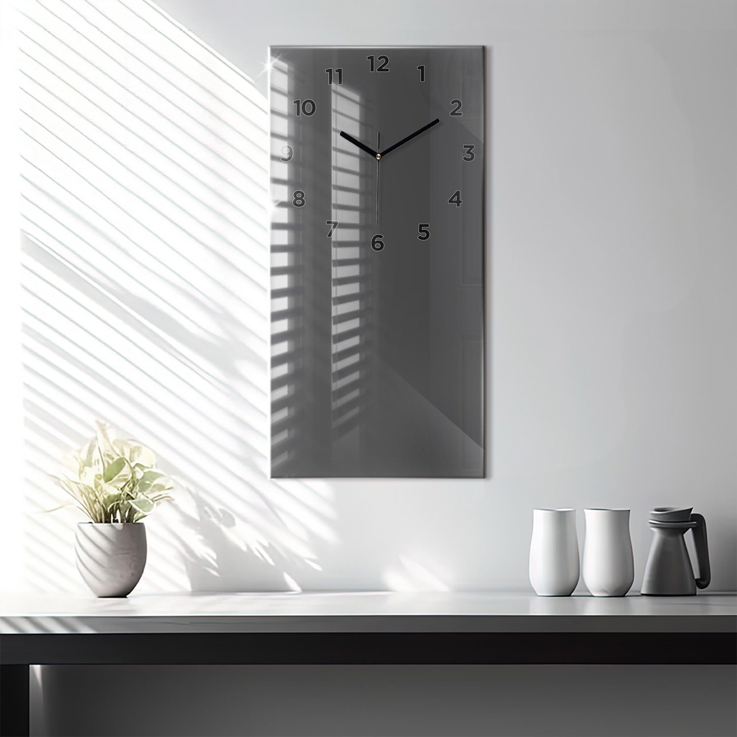 Tulup Wanduhr Wanduhr Glasuhr Rechteckige Wanduhr günstig online kaufen