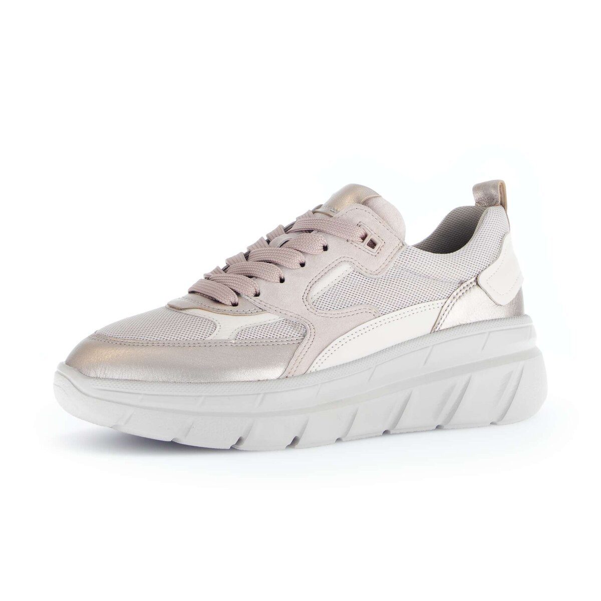 Sneaker low Materialmix Leder/Lederimitat Sneaker