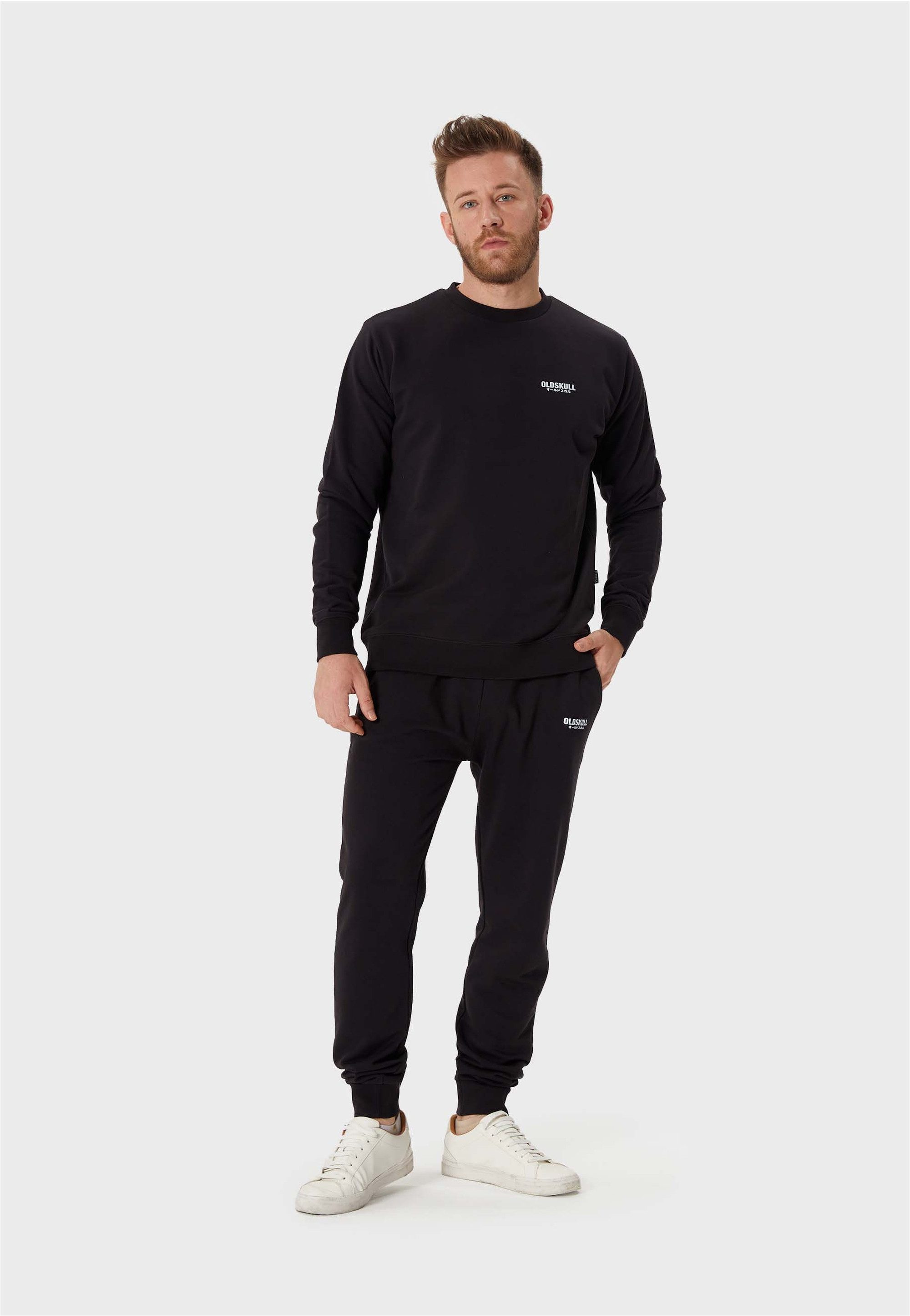 Oldskull Sweatshirt Basic Oldskull Logo (2-tlg) unverkennbare Oldskull-Optik