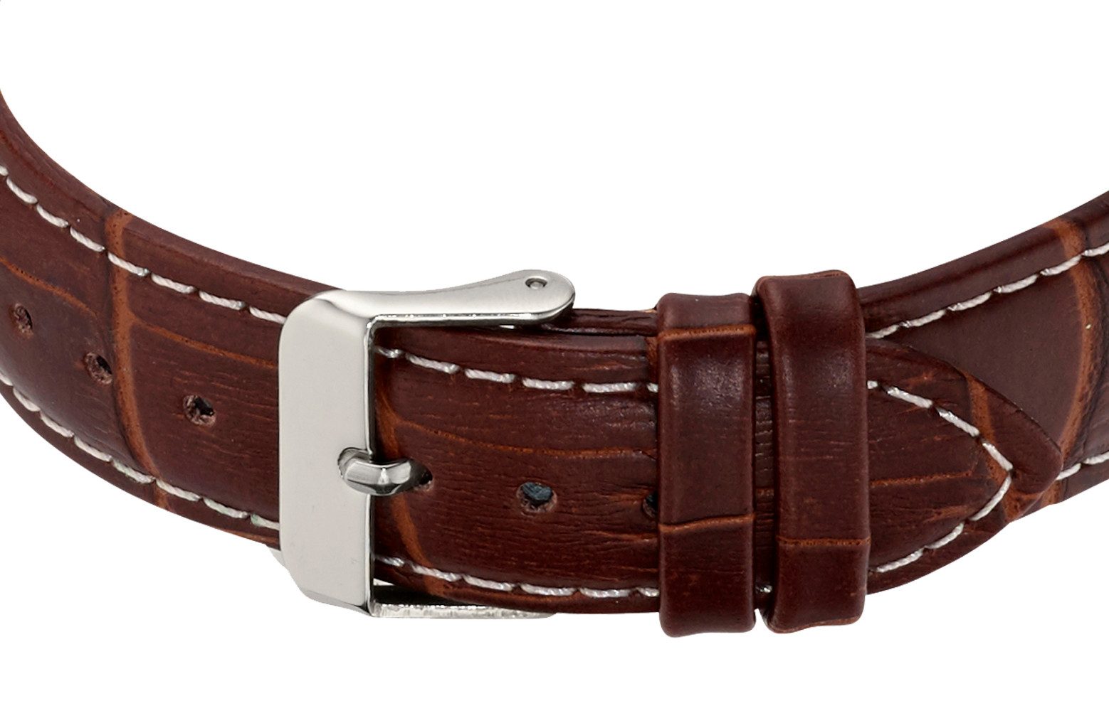 ETT Funkuhr Basic EGS-11333-60L, Armbanduhr, Solar, Herrenuhr, Lederarmband, analog, digital