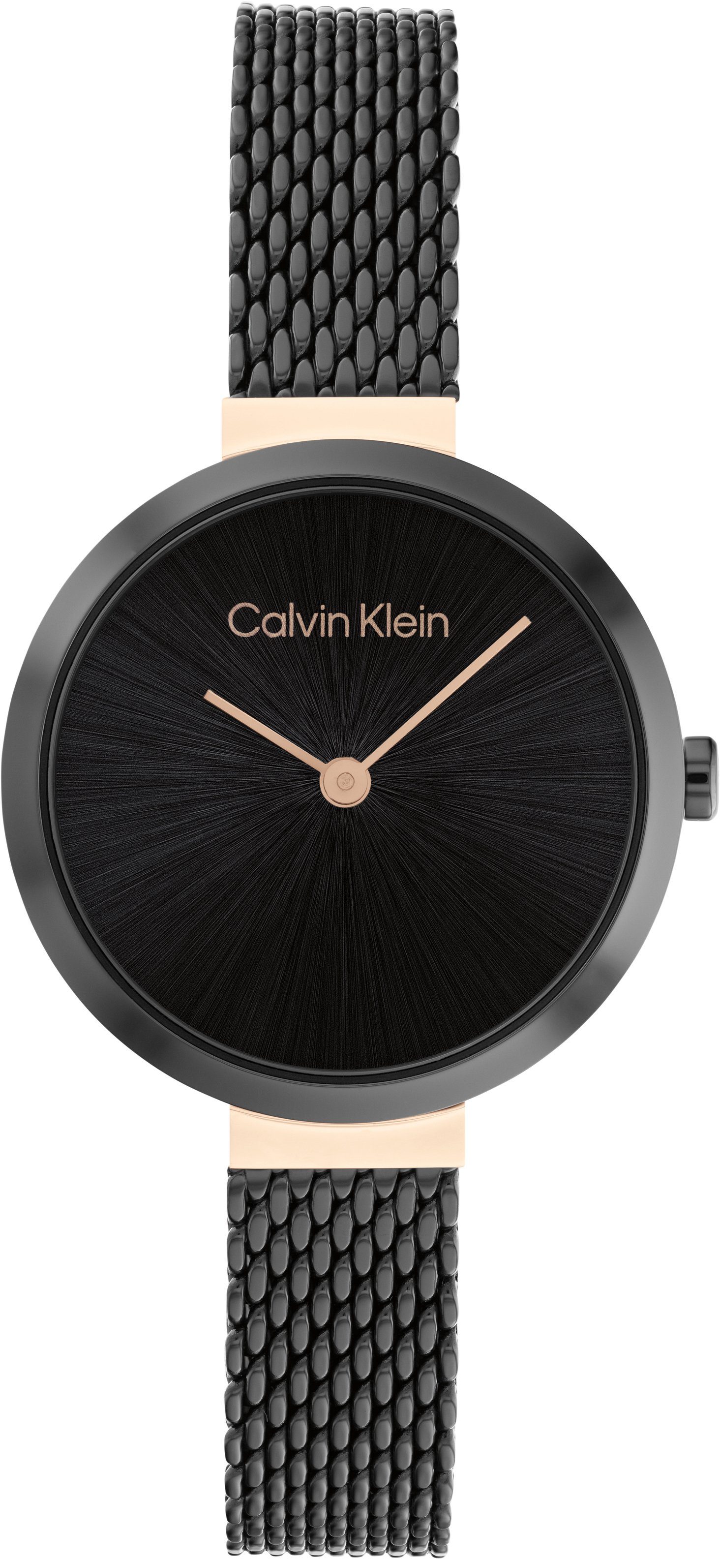 Klein T mm, Minimalistic Quarzuhr Bar Mesh 28 Calvin 25200084