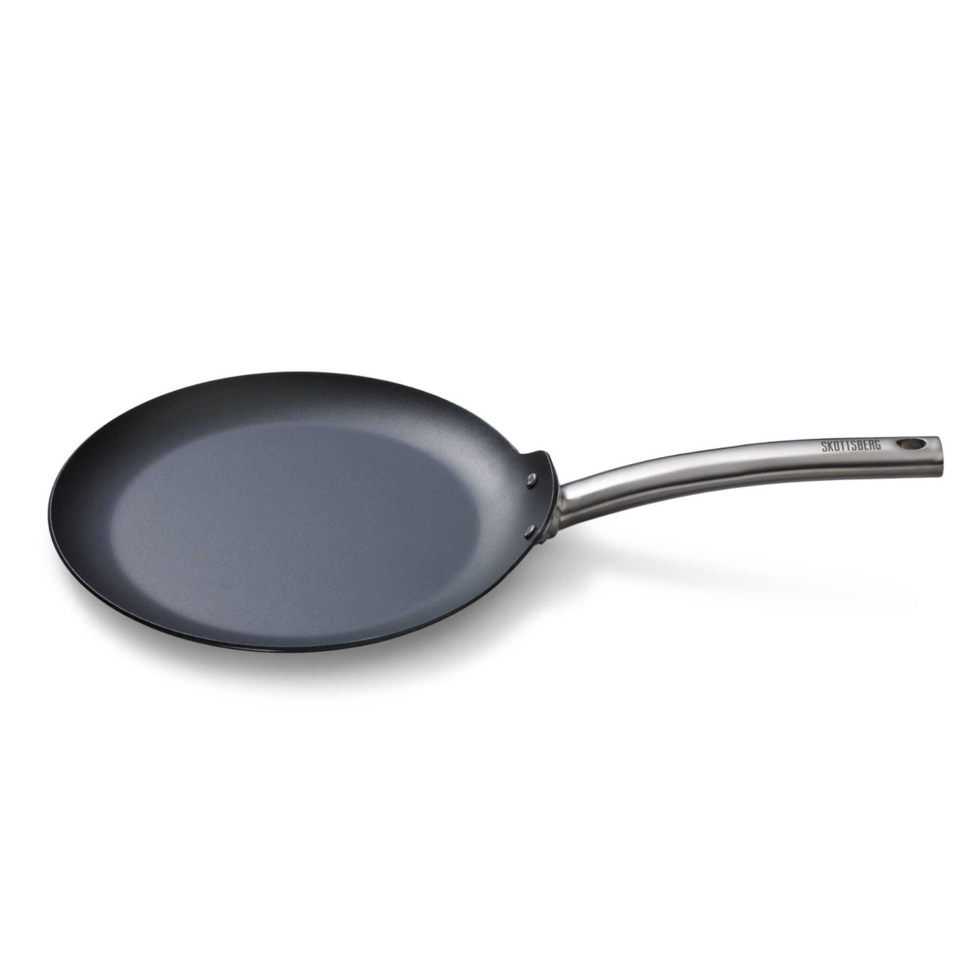 Skottsberg Crêpepfanne Skottsberg Crêpe Pfanne Carbon Steel 28 cm, Karbonstahl mit Griff aus Edelstahl